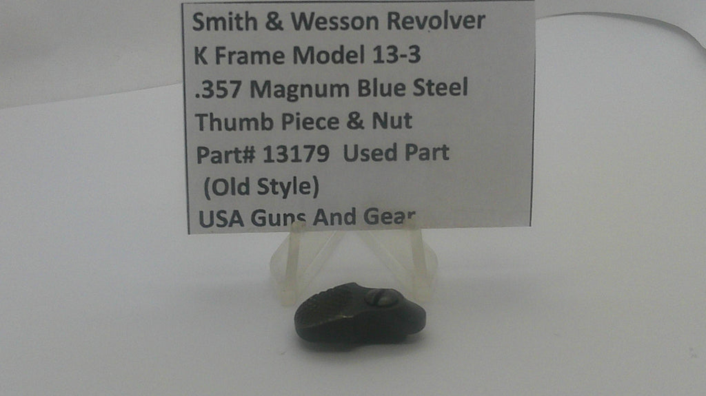 Smith & Wesson Smith & Wesson K Frame Model 13-3 Thumb Piece & Nut 13179 Part 13179