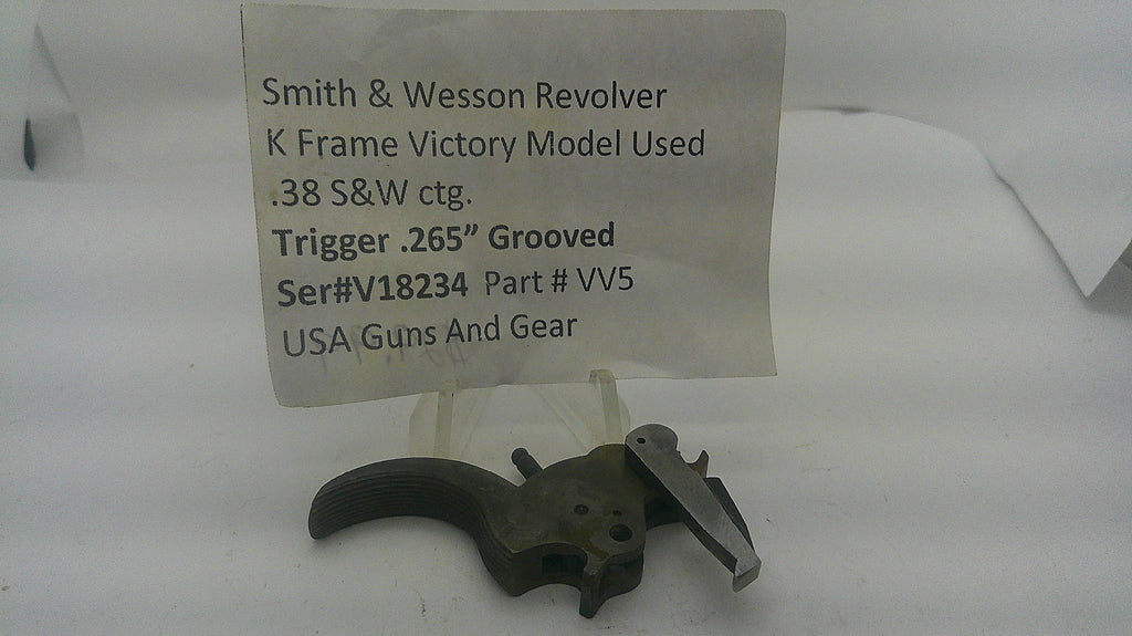 Smith & Wesson Victory Model .265-inch Grooved Trigger .38 S&W - Inventory reference VV5