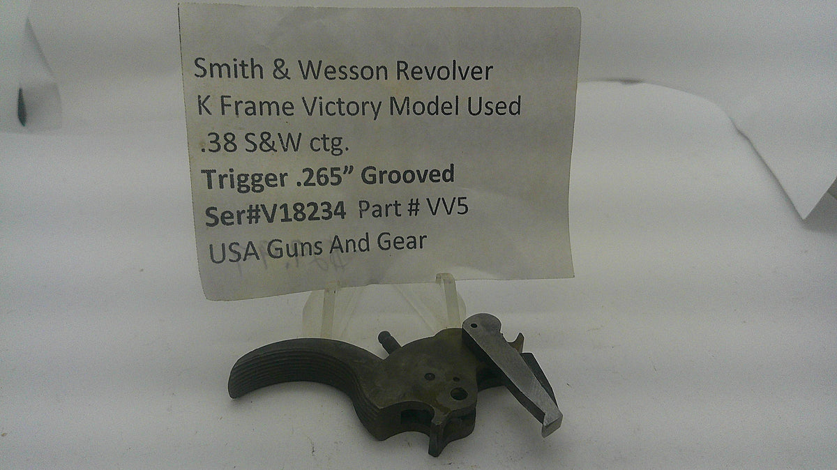 Smith & Wesson Victory Model .265-inch Grooved Trigger .38 S&W - Inventory reference VV5