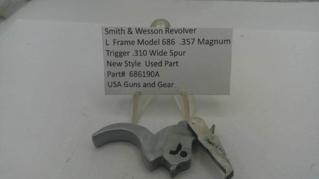 Smith & Wesson L Frame Model 686 .310" Wide Spur Trigger - Used 686190A