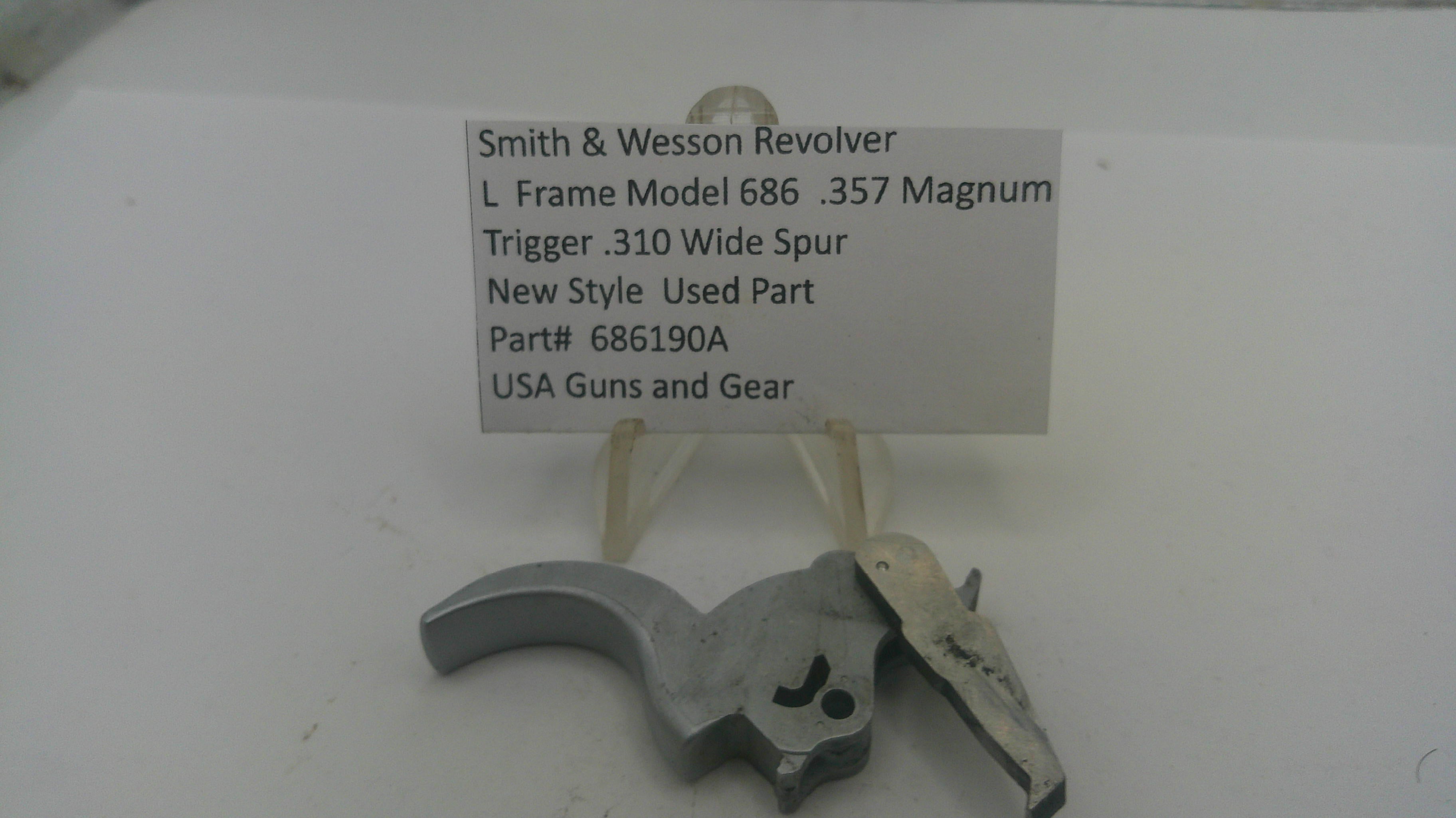 Smith & Wesson L Frame Model 686 .310" Wide Spur Trigger - Used 686190A