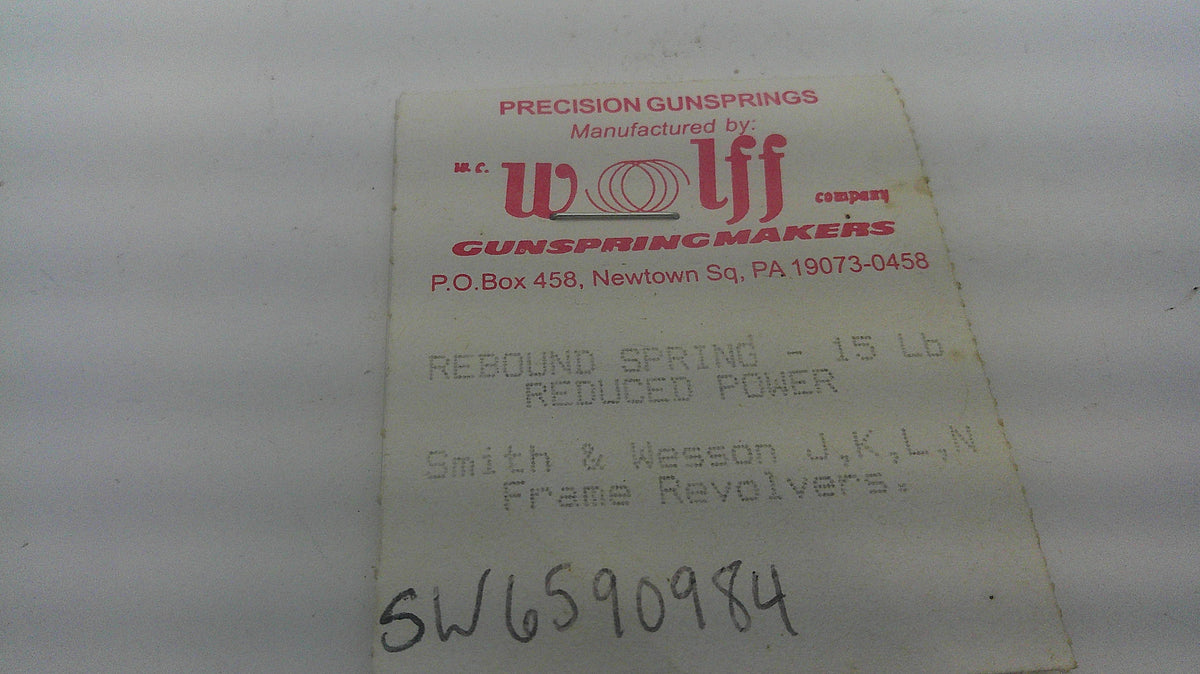 Wolff Rebound Spring-15lb Reduced Power