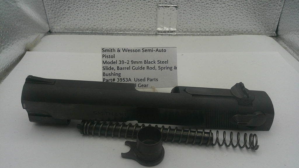 Smith & Wesson Model 39-2 Semi-Auto Pistol Slide, Barrel, Guide Rod, Spring & Bushing Assembly - Part #3953A