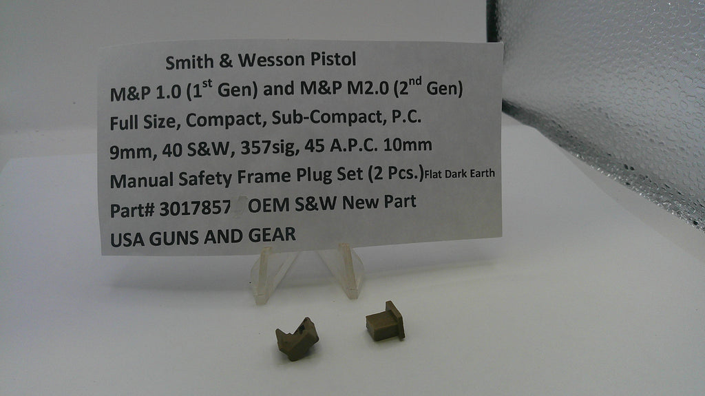 S&W M&P Frame Plug Set FDE Manual Safety - 1.0 & M2.0 3017857
