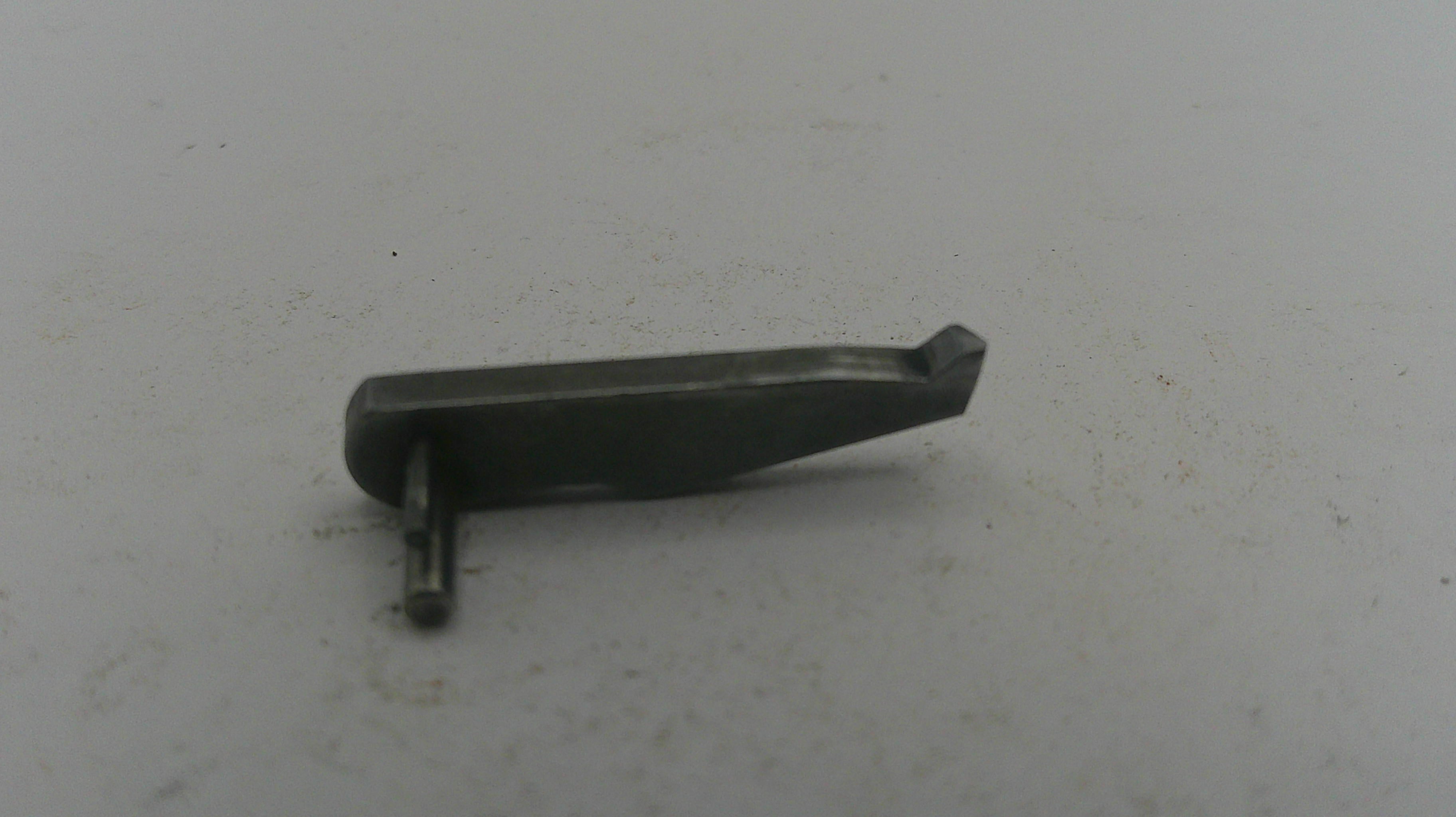 Metallic object on a white background