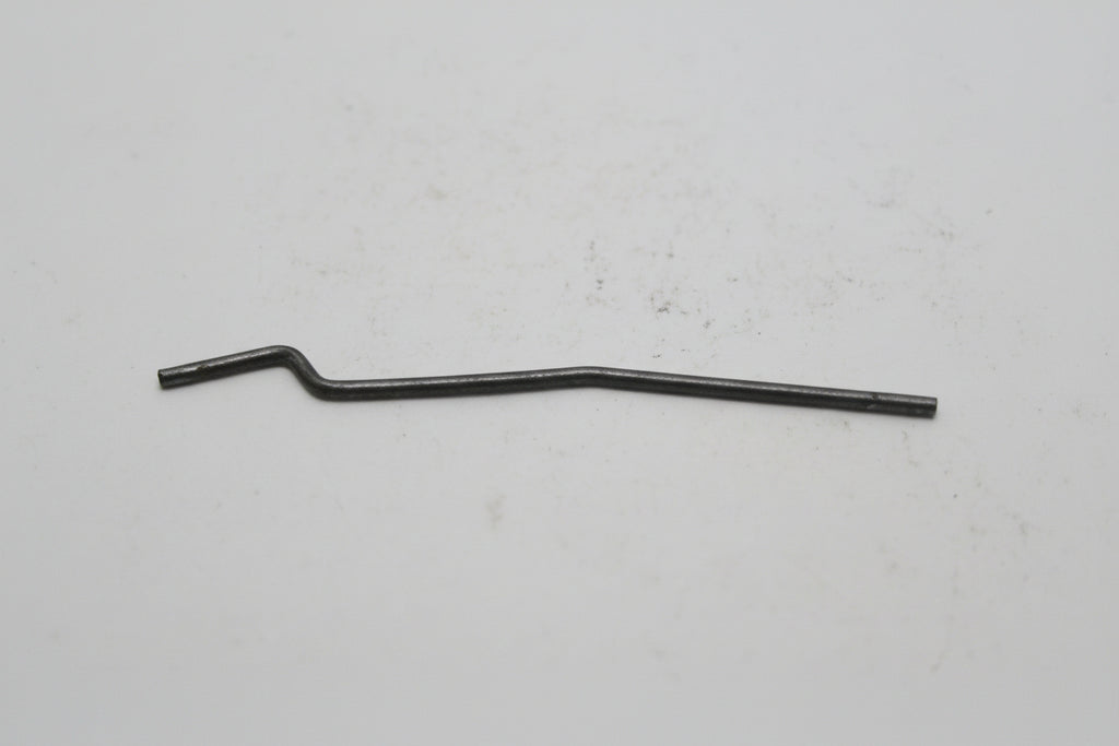 Black metal rod on a white background