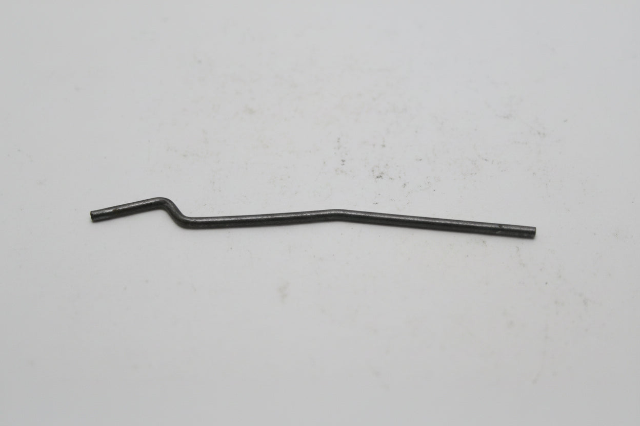 Black metal rod on a white background