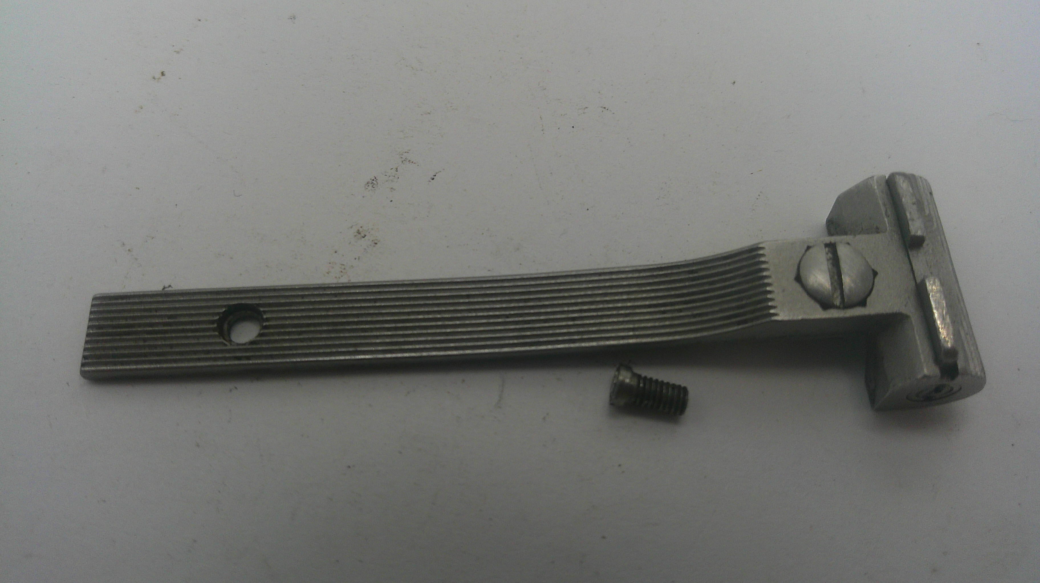 Metal bracket on a white background