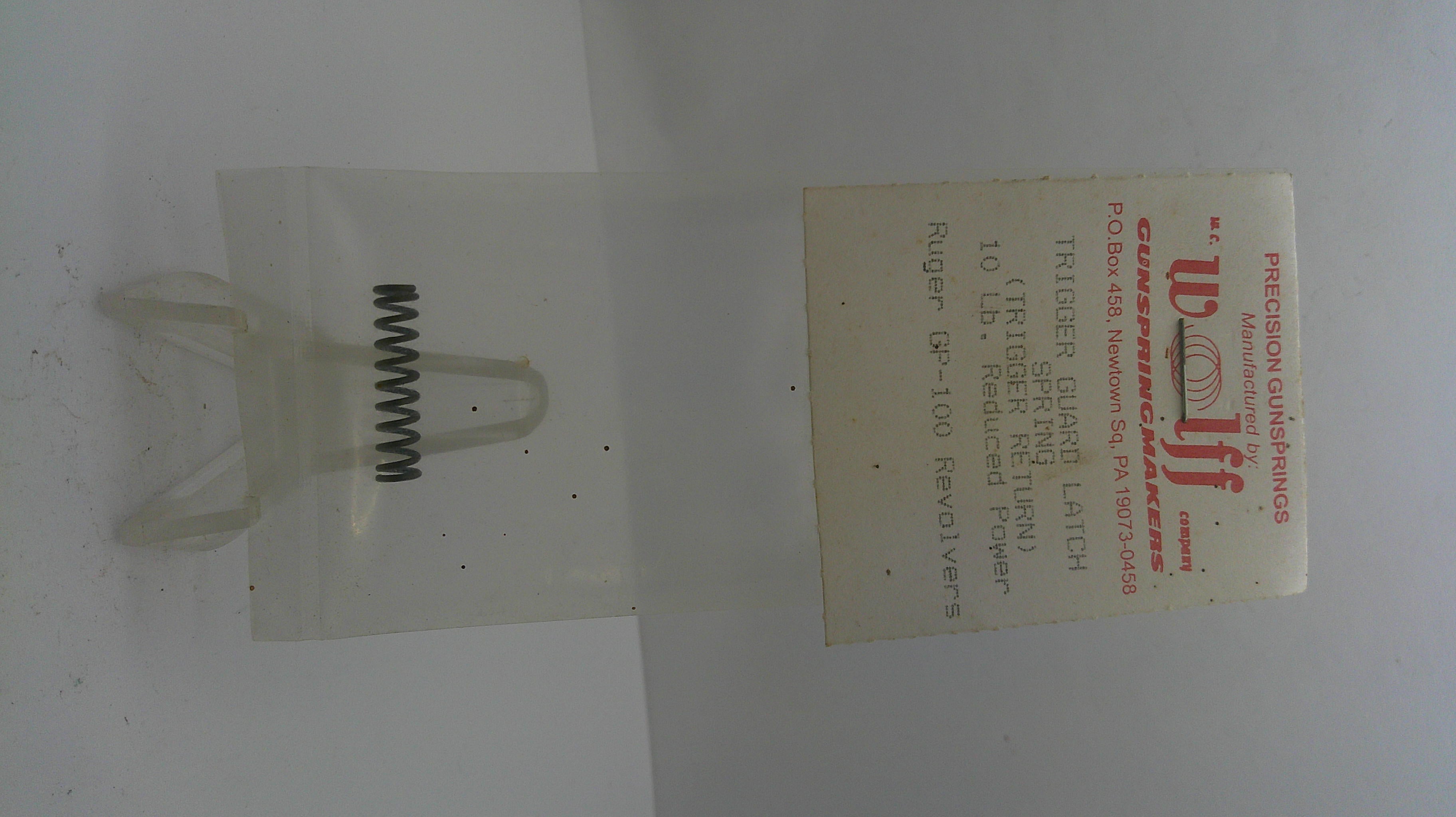 Ruger GP-100 Trigger Guard Latch Spring Wolff New - Part R24