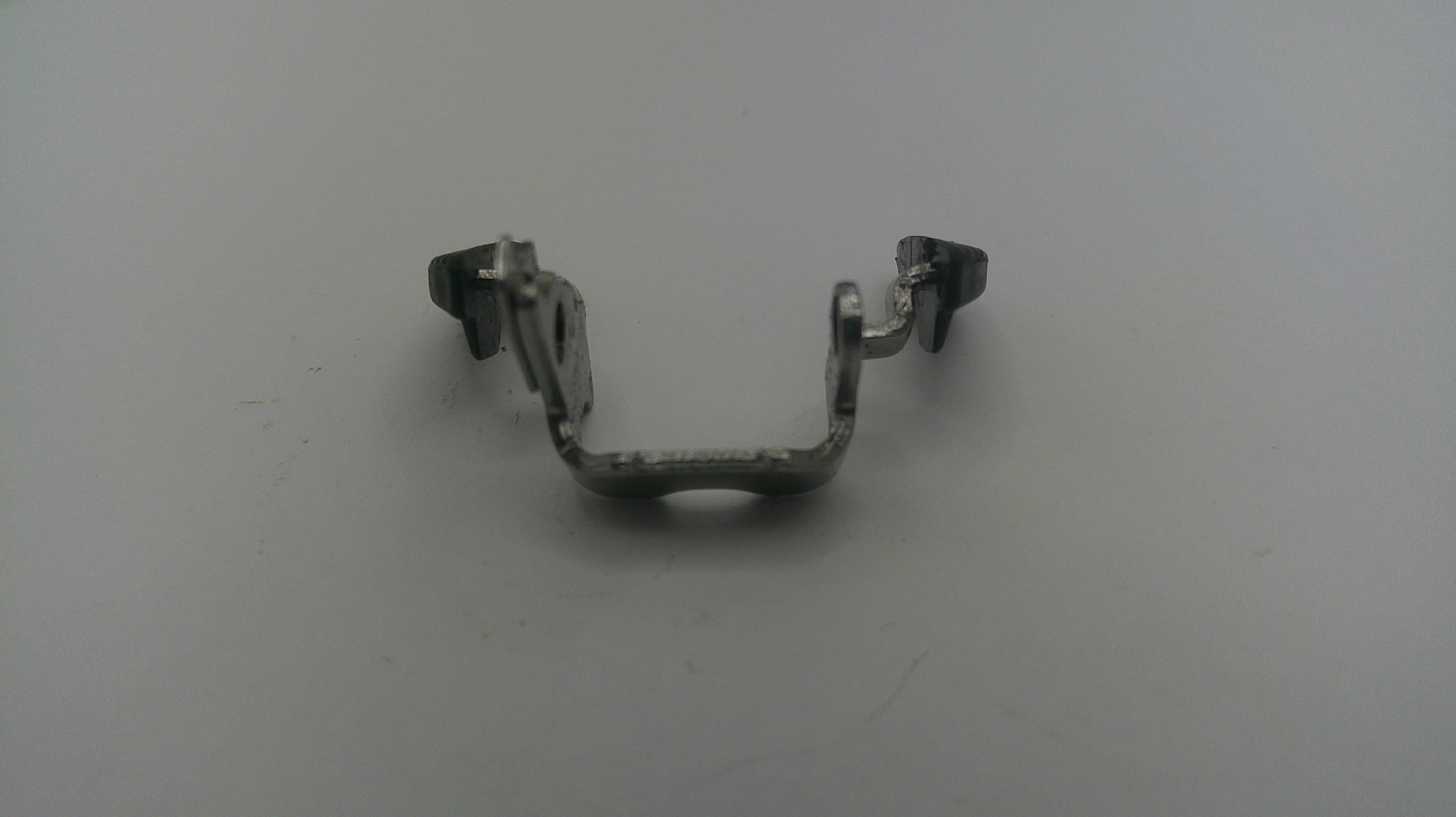 Metal bracket on a white background