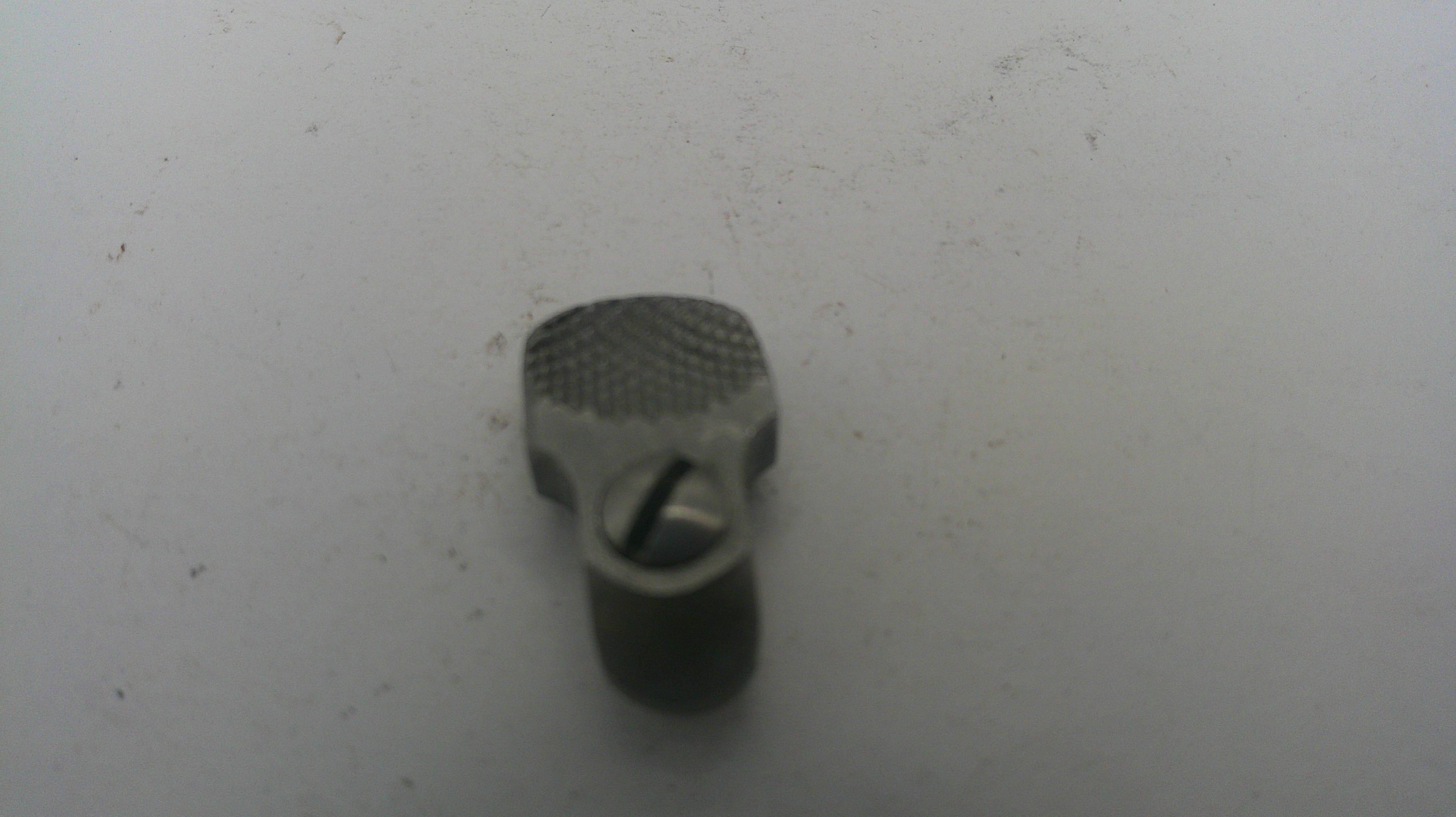Metallic nozzle on a white background