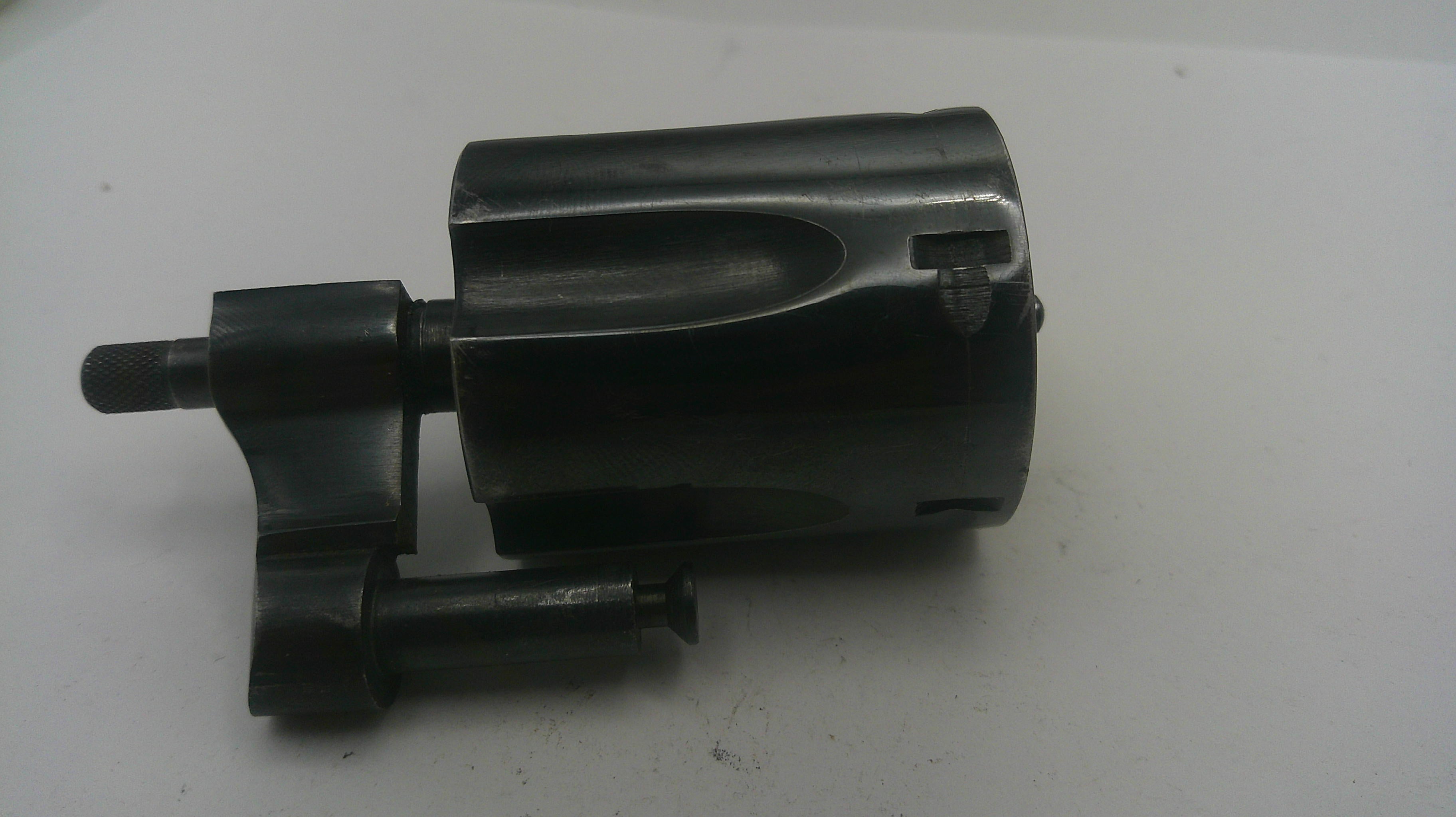 Metal mechanical component on a white background