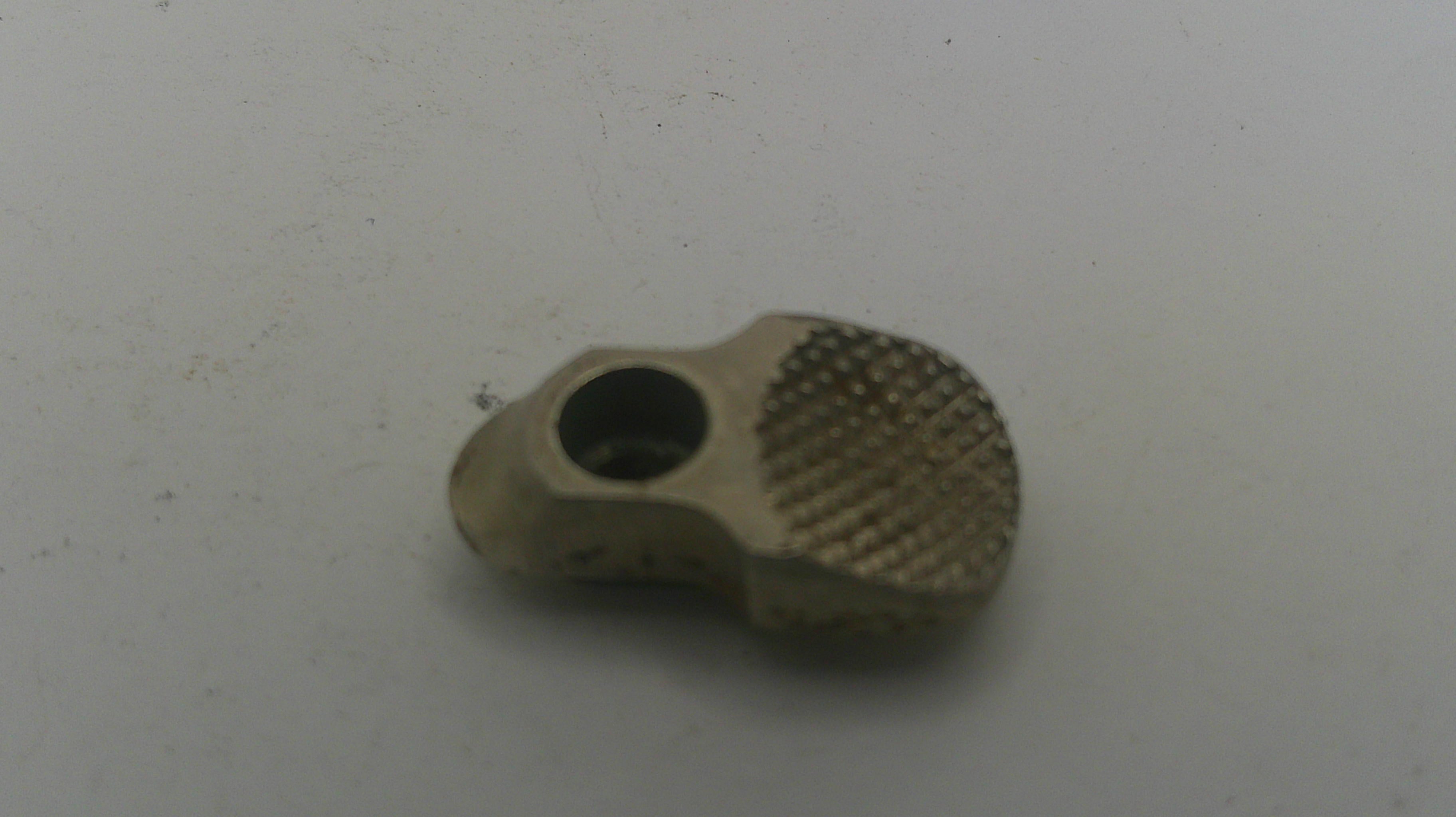Metallic nozzle on a white background