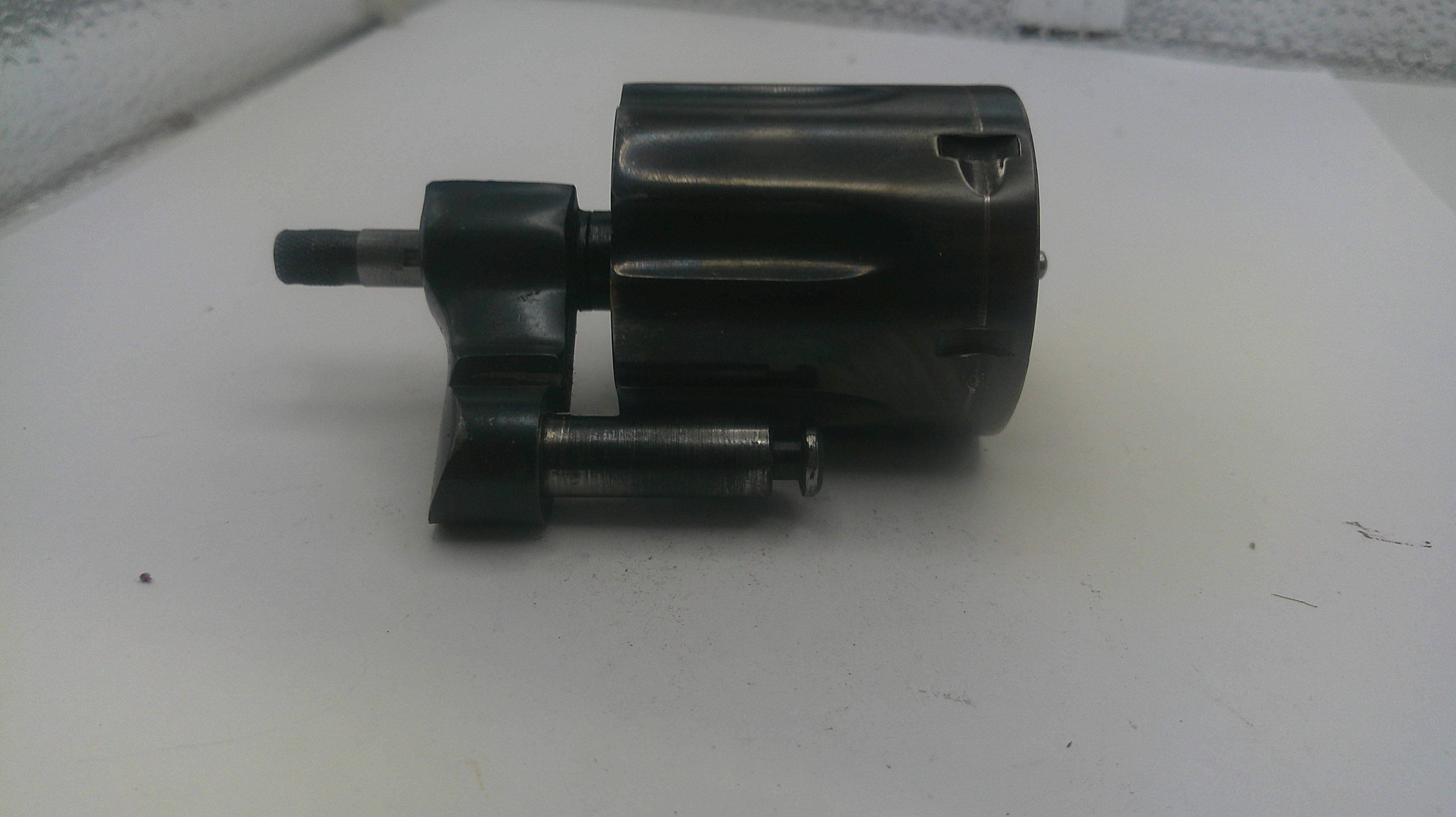 Mechanical pencil sharpener on a white surface