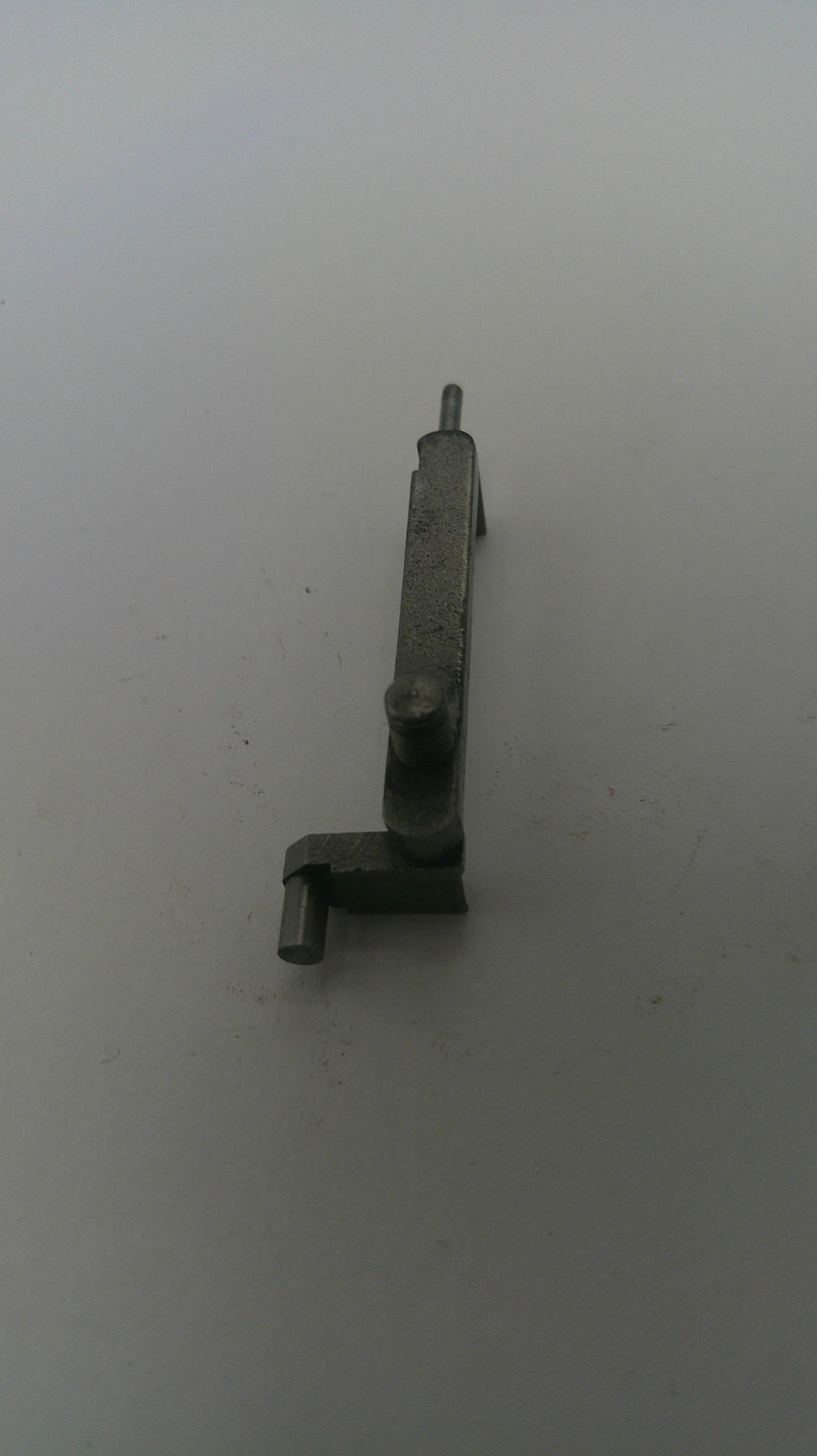 Metal bracket on a white background