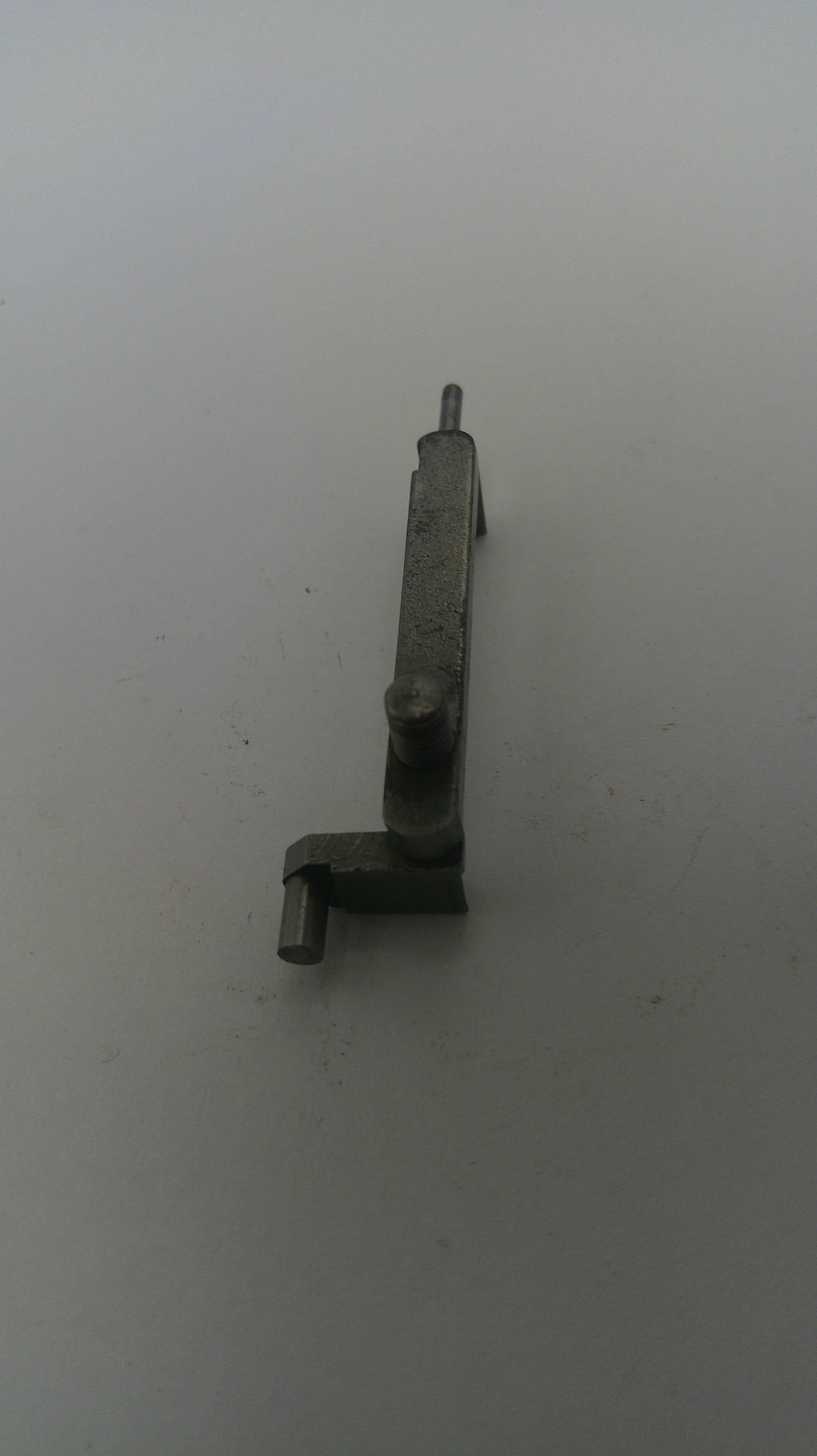 Metal bracket on a white background