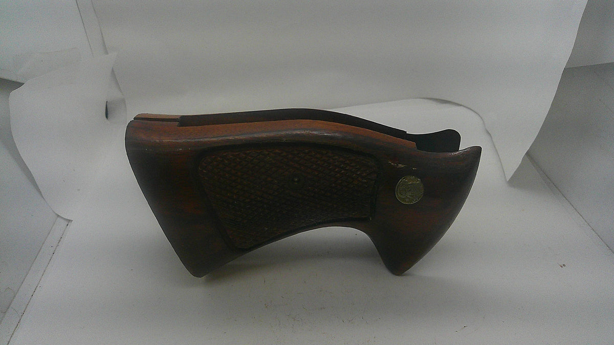 Smith & Wesson K/L Frame Square Butt Wood Target Grips, inventory reference A8, side view