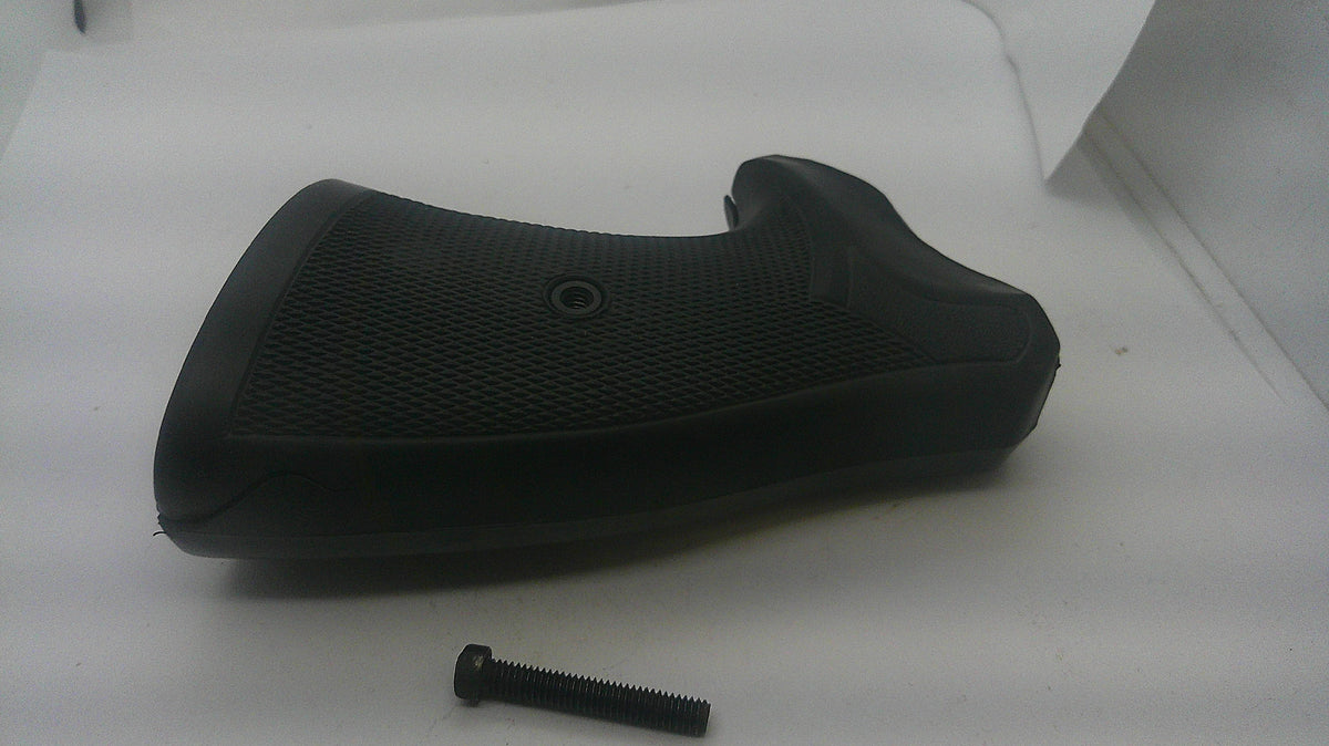 Pachmayr Presentation rubber grips for Smith & Wesson K-frame square butt, textured side and grip screw. Inventory reference GG3.