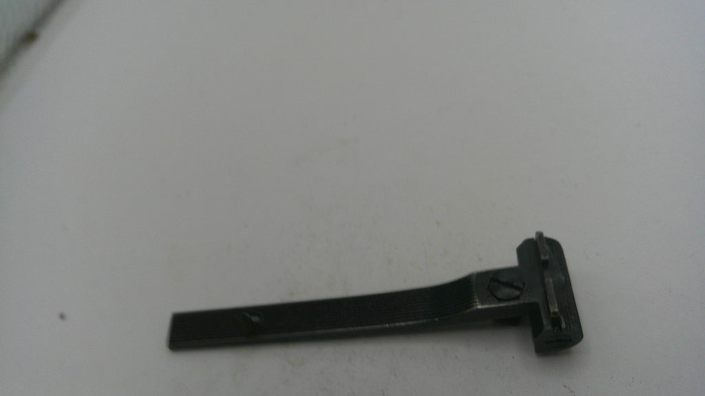 Black metal bracket on a white background