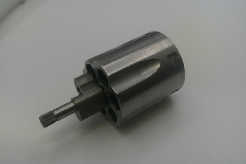 Metal drill bit on a white background