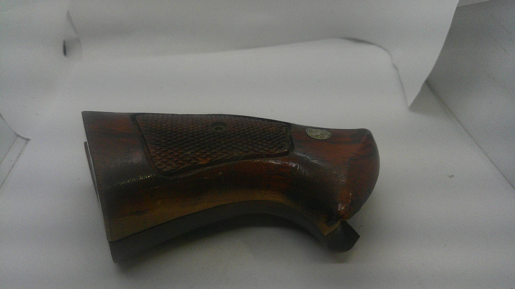 Smith & Wesson K/L Frame Square Butt Wood Target Grips, inventory reference A8, opposite side view