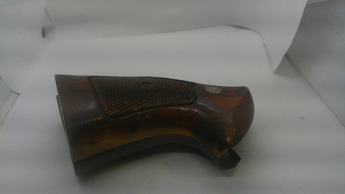 Smith & Wesson K/L Frame Square Butt Wood Target Grips, inventory reference A8, opposite side view