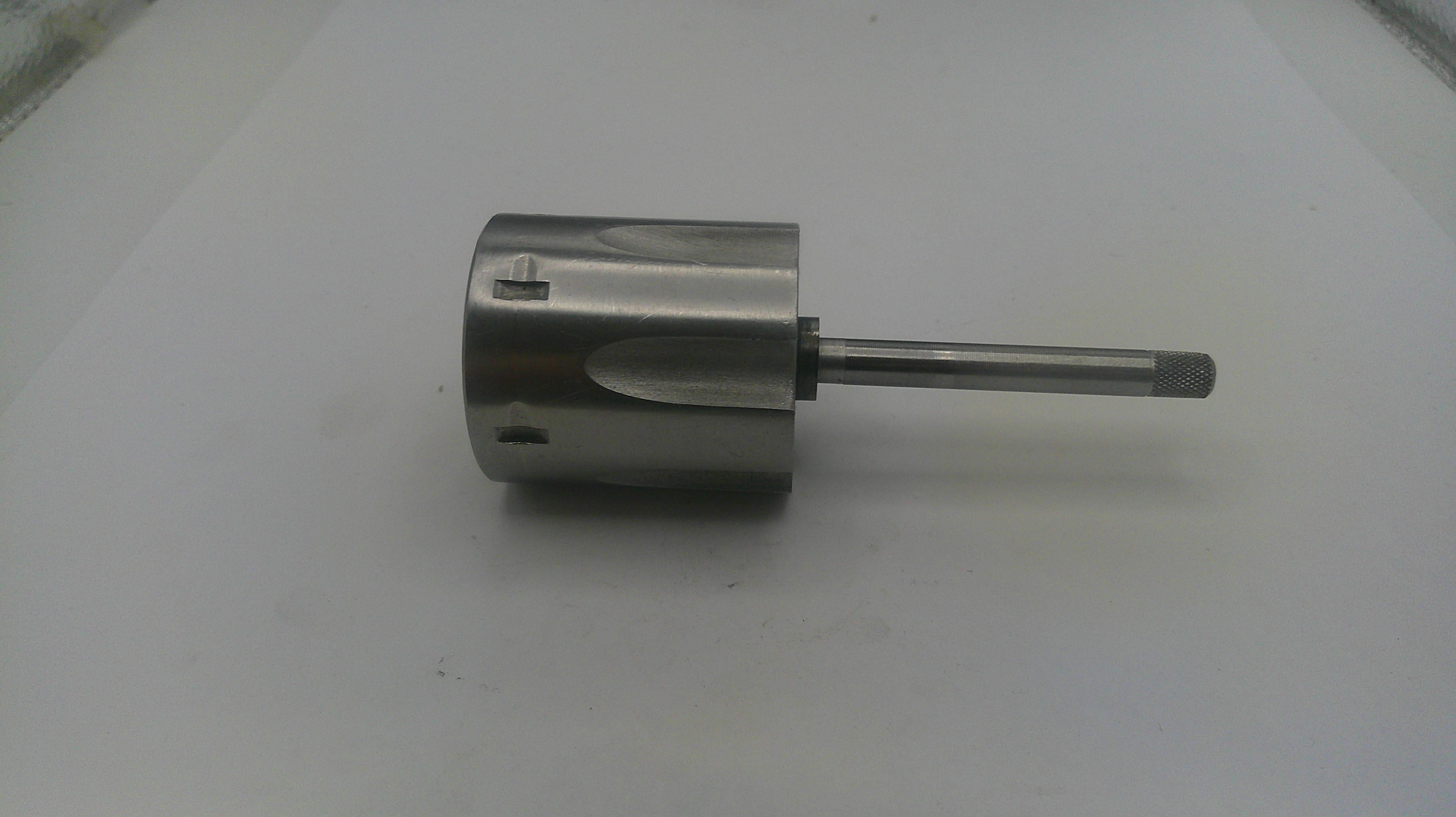 Smith & Wesson J Frame Model 63 Cylinder Assembly with Yoke - Stainless Steel .22 Long Rifle - Used OEM Part J6372
