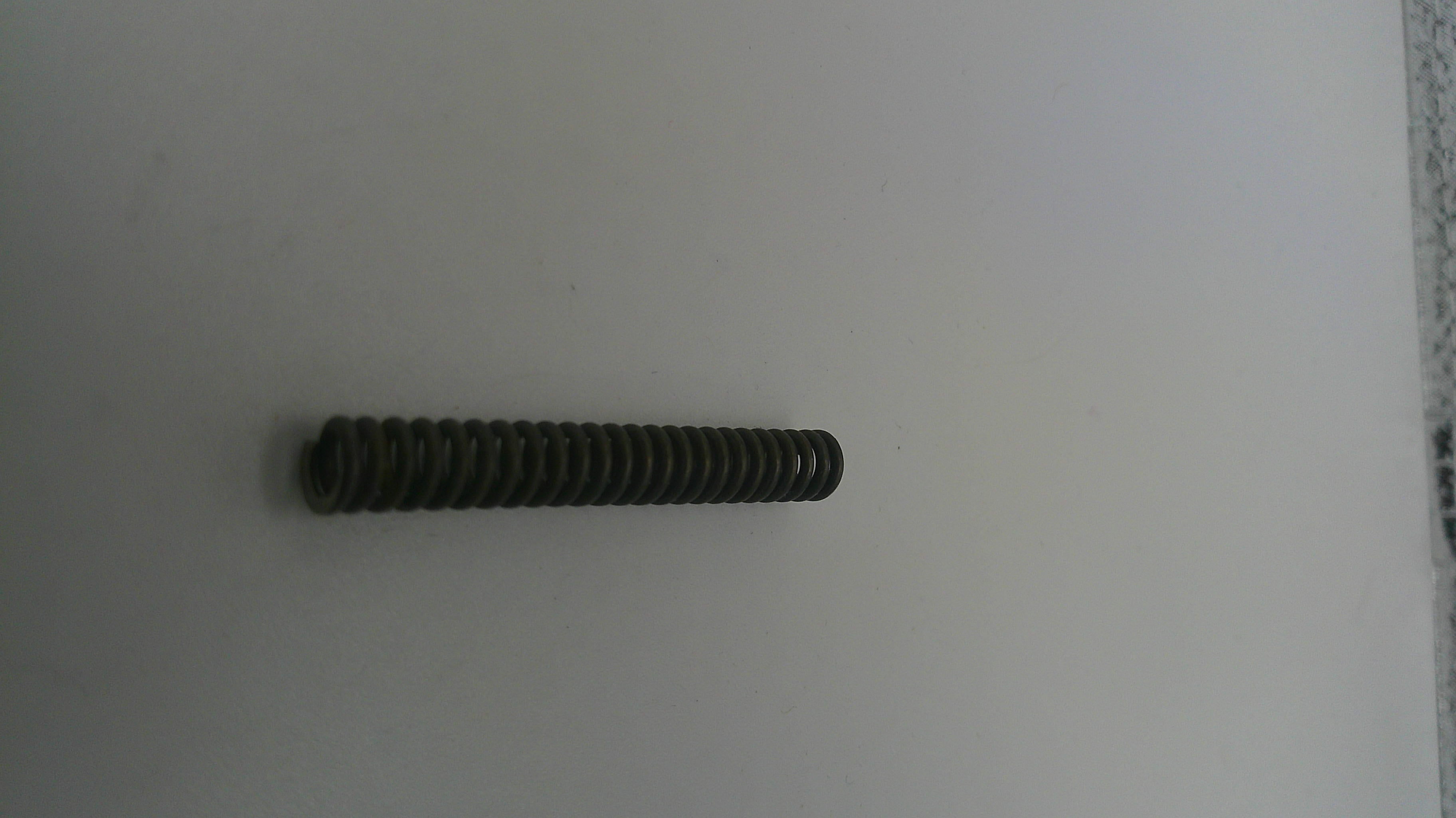 Black screw on a white background