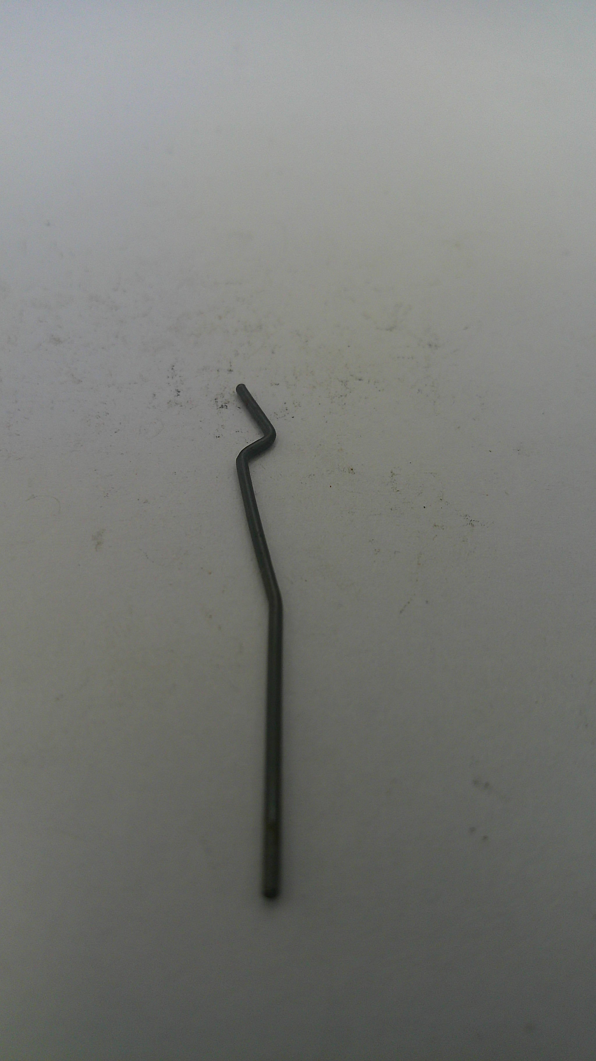 Metal hook on a white background