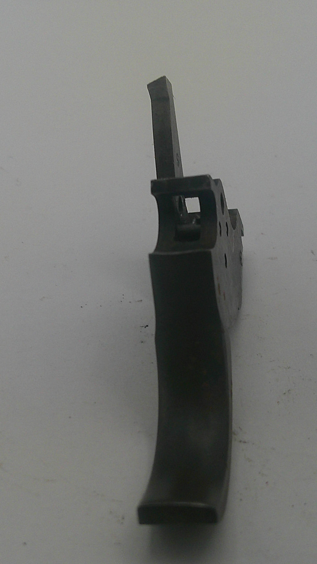 A black plastic replacement trigger assembly for a firearm, shown horizontally against a plain light gray background.