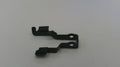 Black metal bracket on a white background