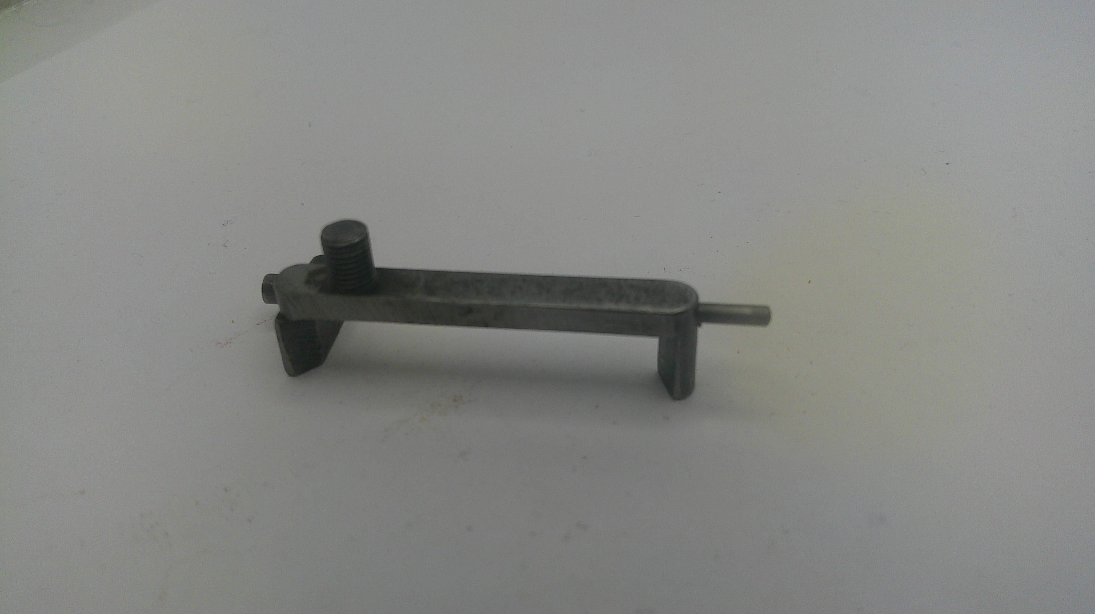 Metal tool on a white background