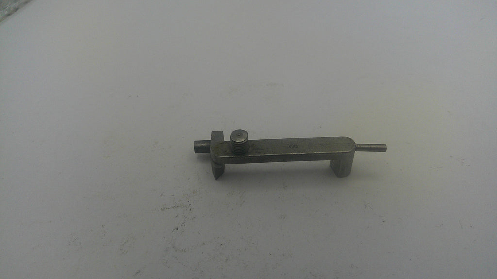 Metal lever on a white background