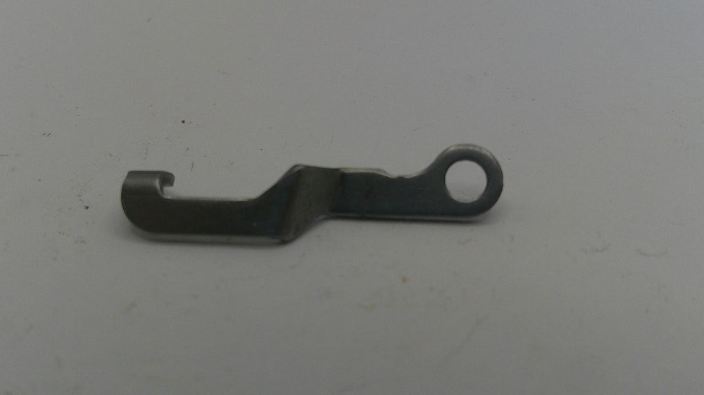 Metallic lever on a white background