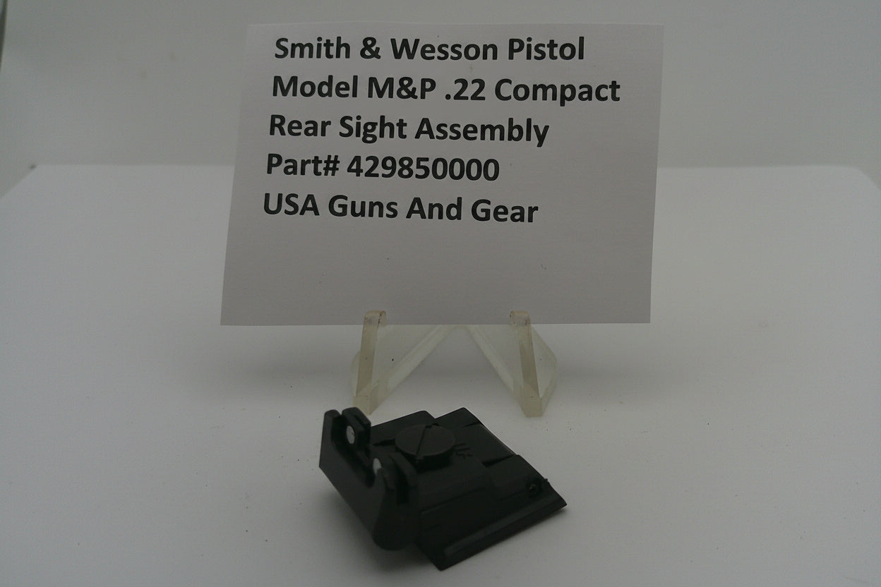 Smith & Wesson pistol rear sight assembly with a price tag on a white background