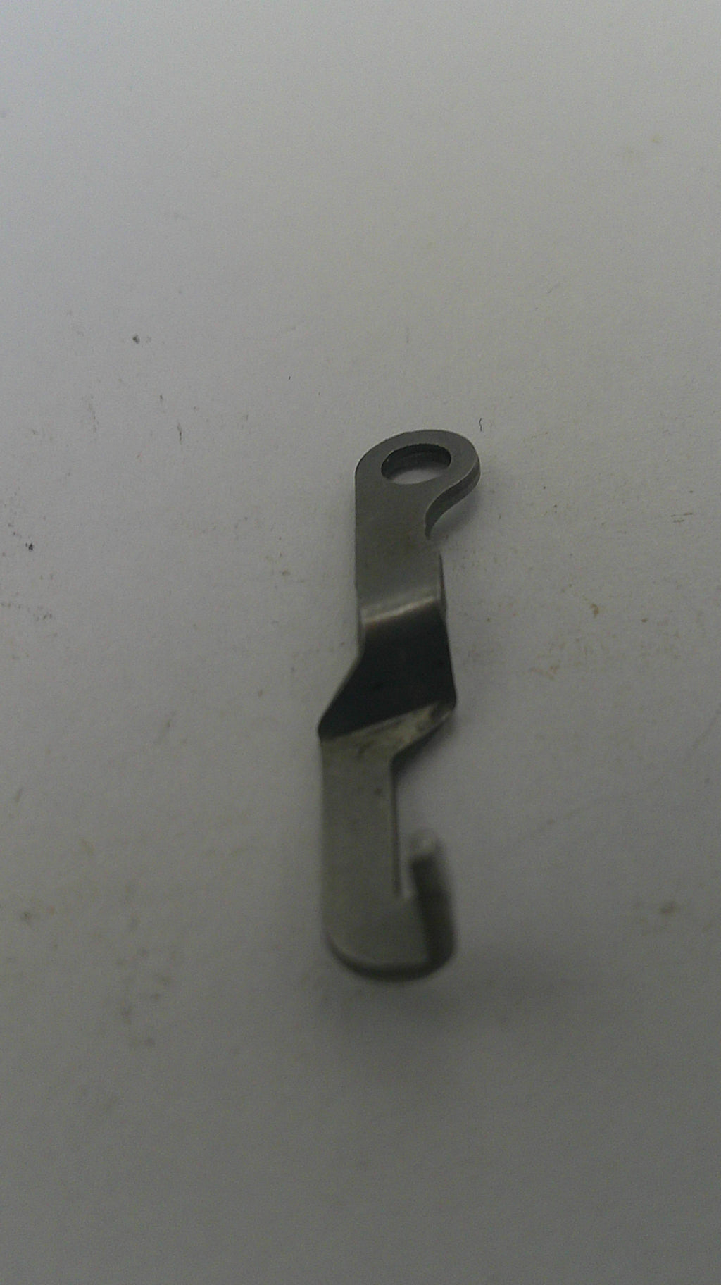 Metal lever on a white background