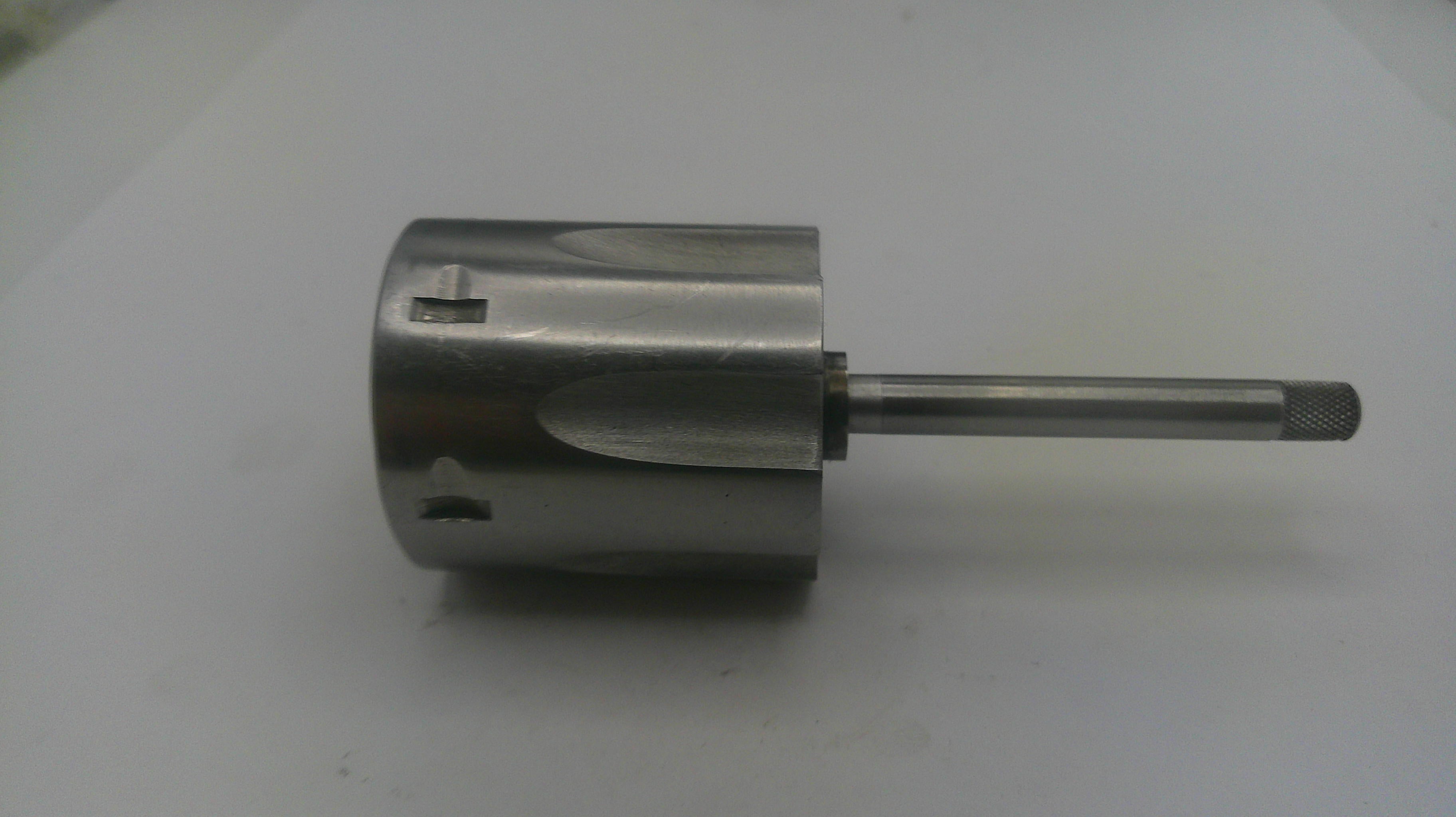 Smith & Wesson J Frame Model 63 Cylinder Assembly with Yoke - Stainless Steel .22 Long Rifle - Used OEM Part J6372