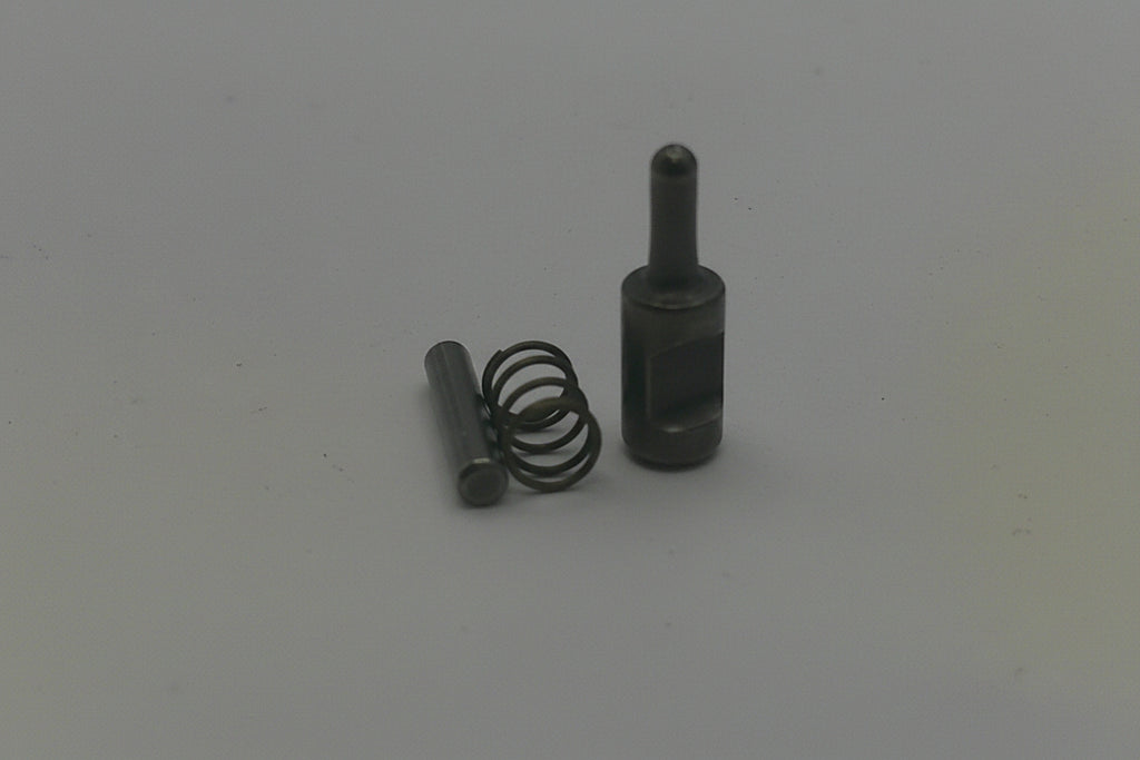 Two metal springs on a white background