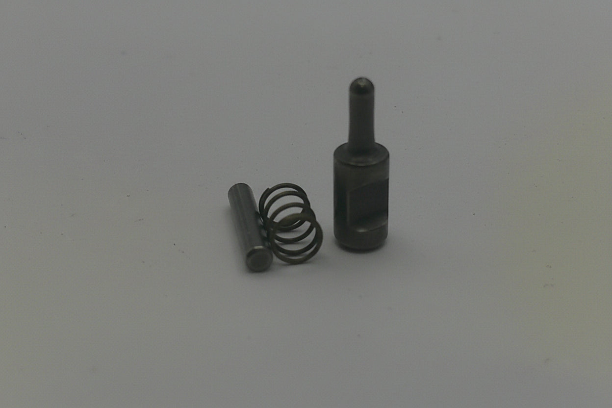 Two metal springs on a white background