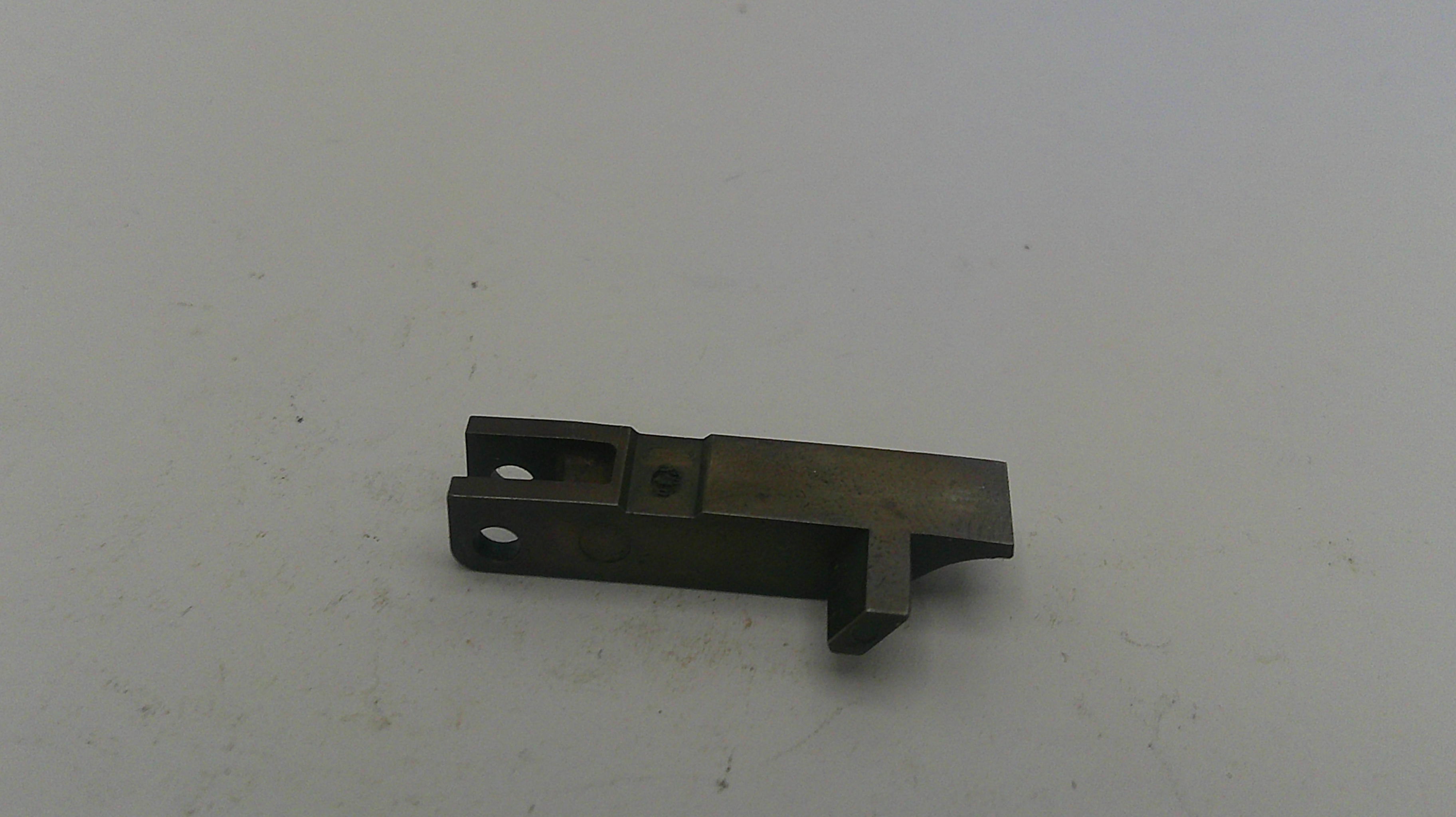 Metal component on a white background