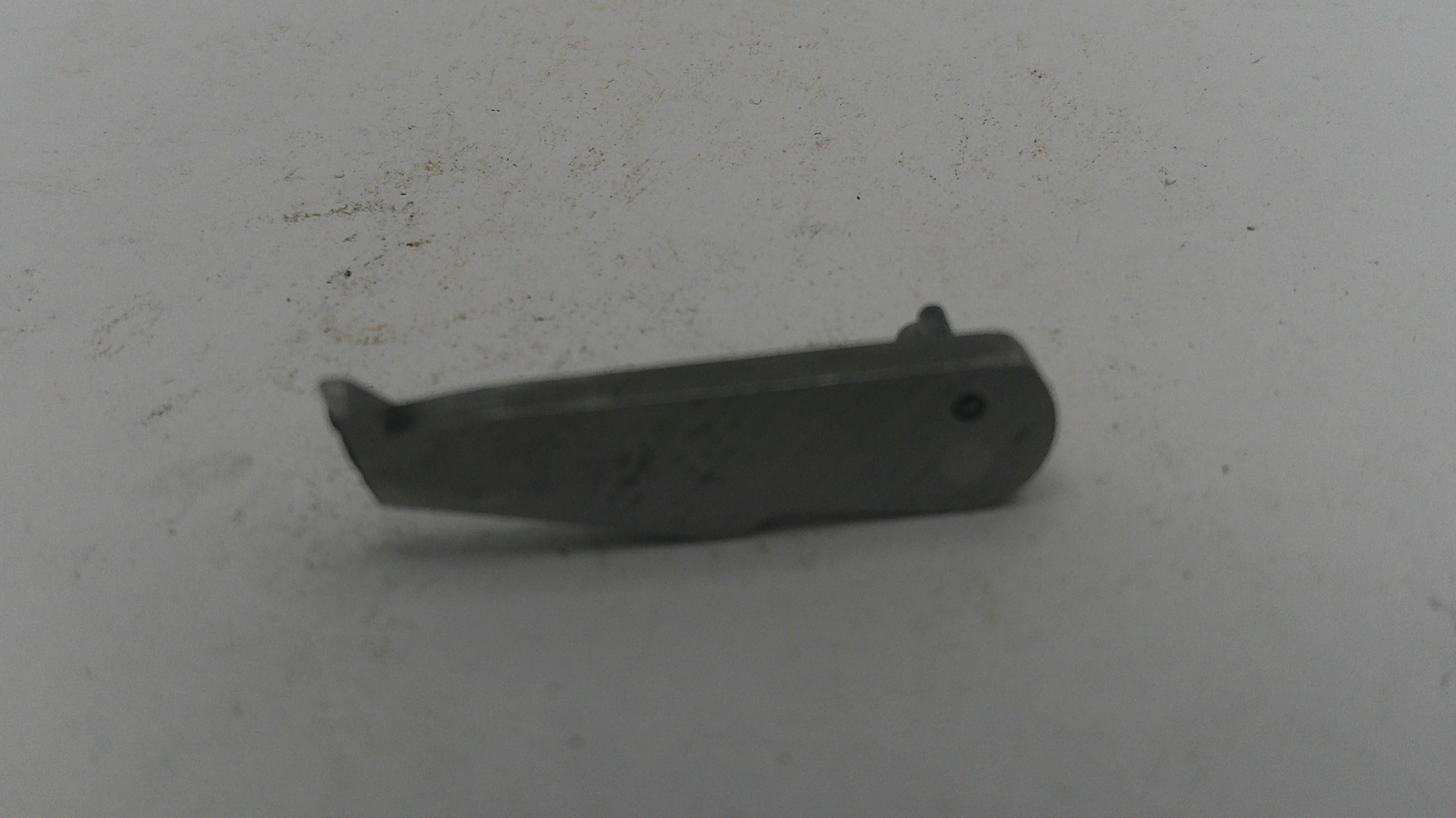 Metallic object on a white background