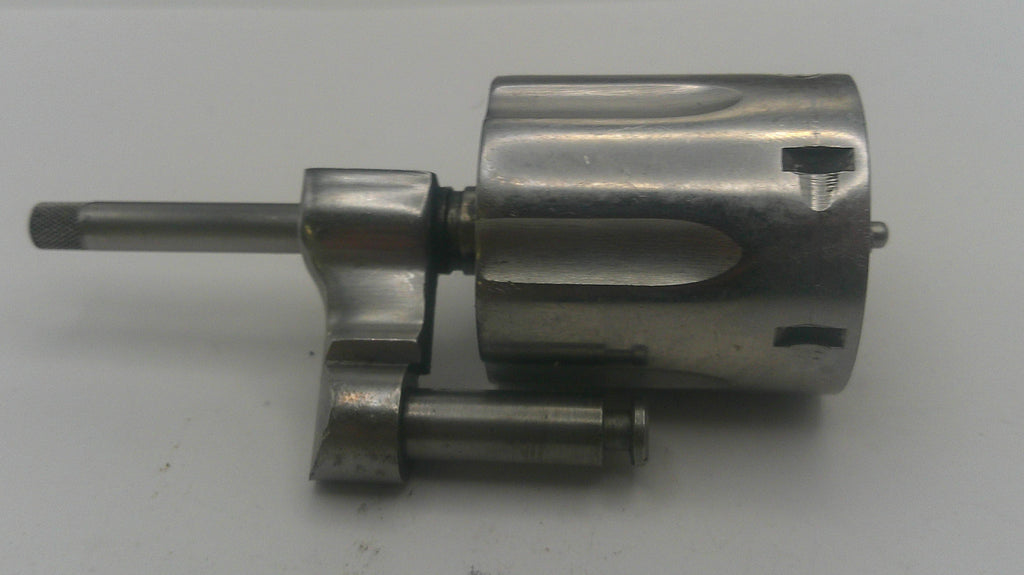 Metal mechanical component on a white background