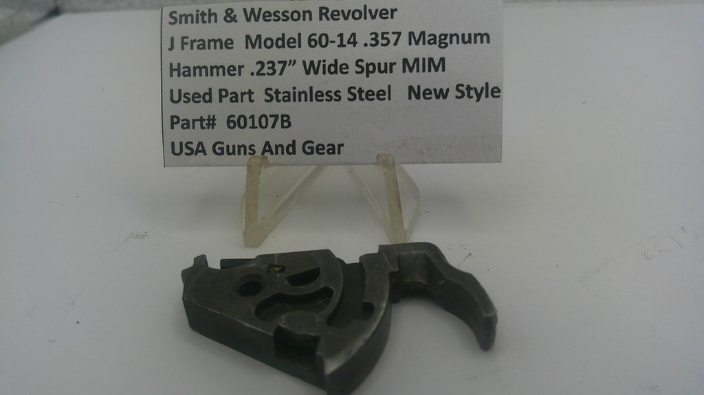 Smith & Wesson Revolver J Frame Model 60-14 .357 Magnum Hammer .237" Wide Spur MIM 60107B