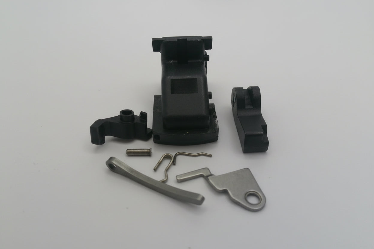 Mechanical parts on a white background