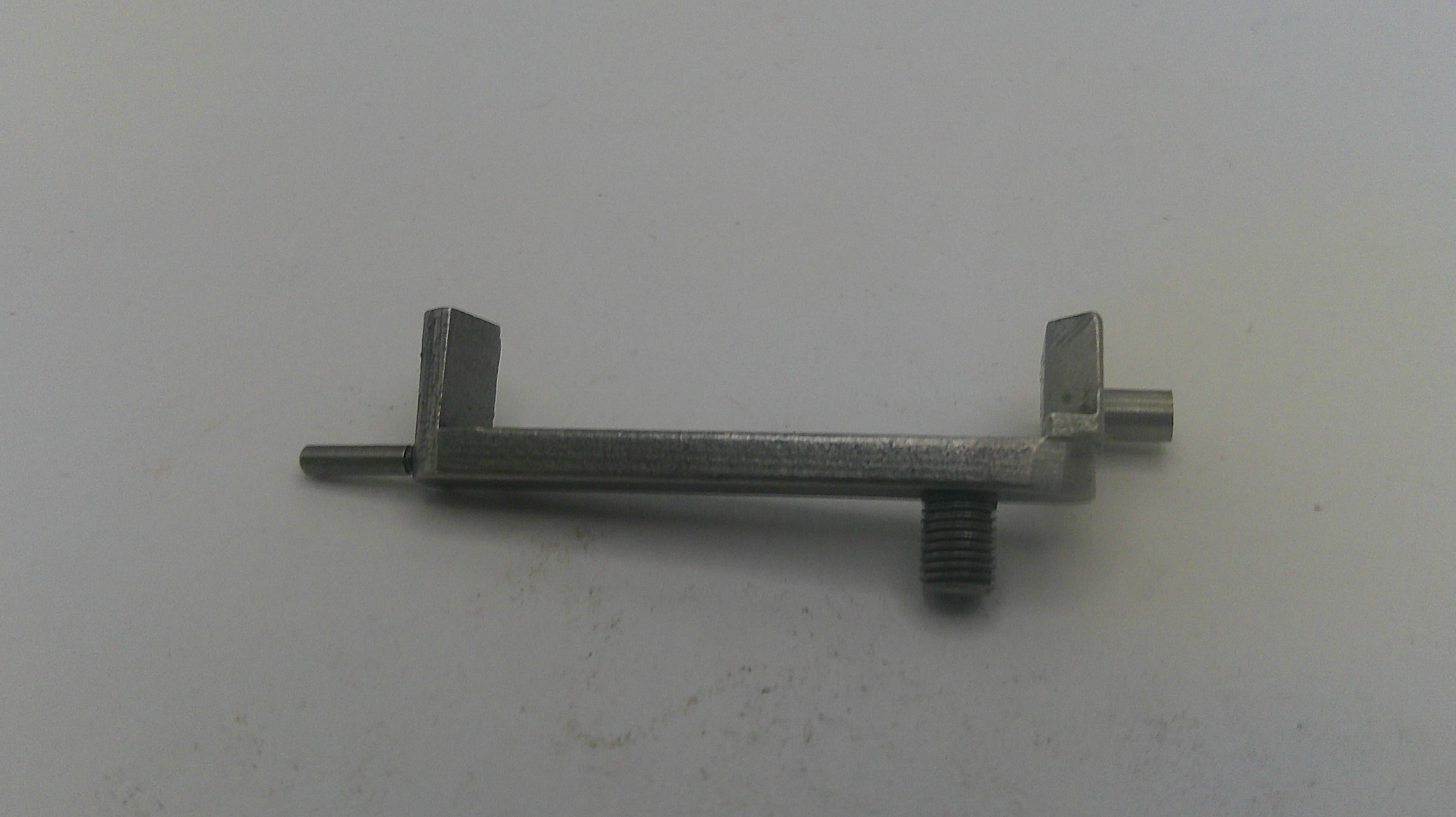 Metal tool on a white background