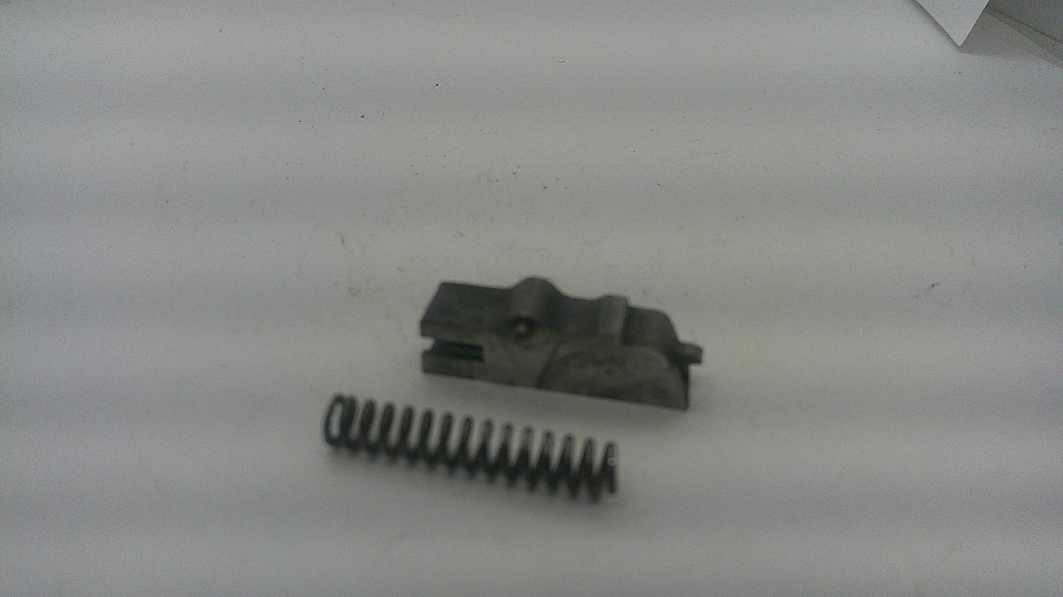 Smith & Wesson Pre-Model 19 rebound slide and spring .357 Magnum, with spring removed. Inventory reference 19143AB