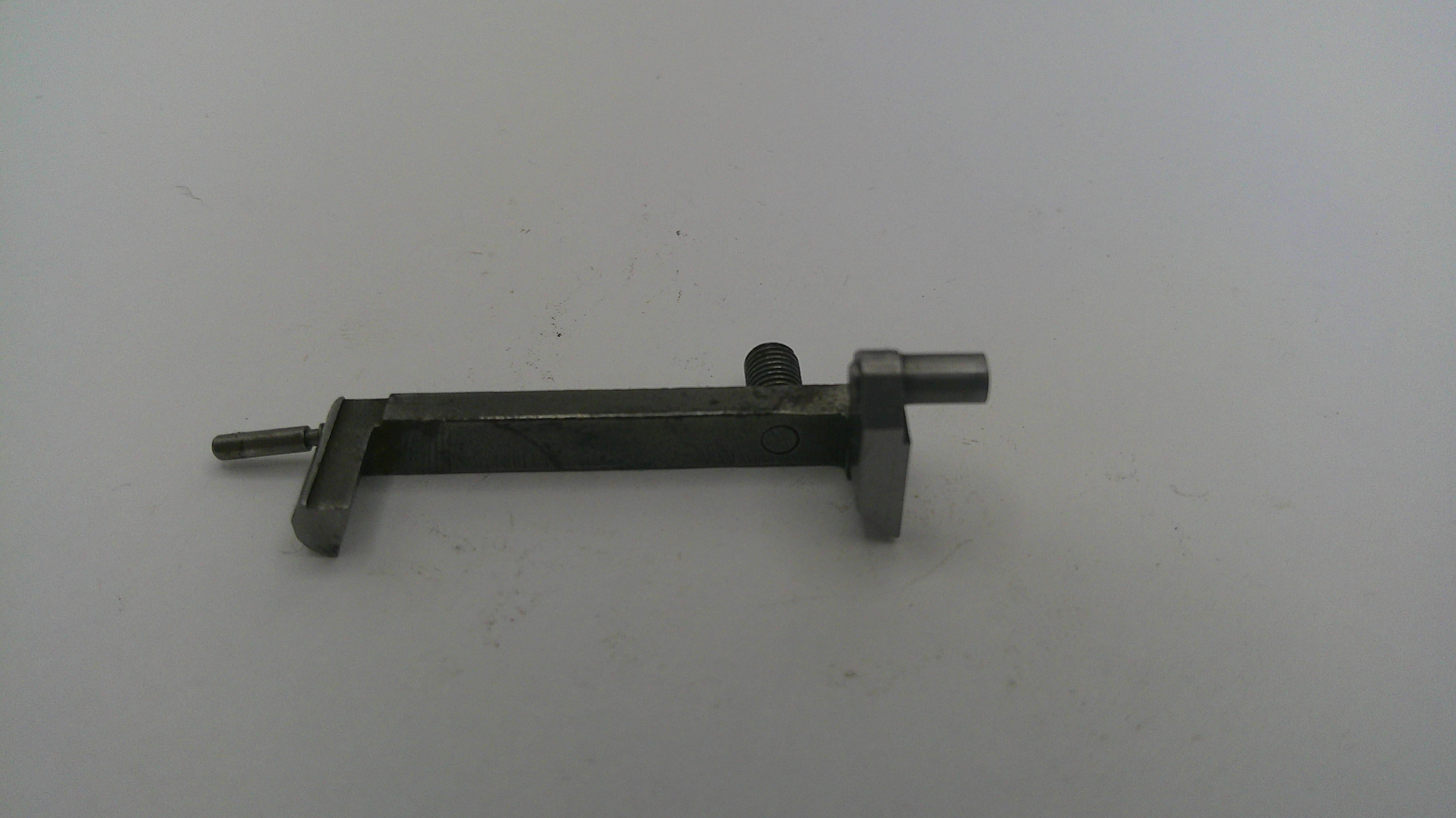 Metal mechanical component on a white background