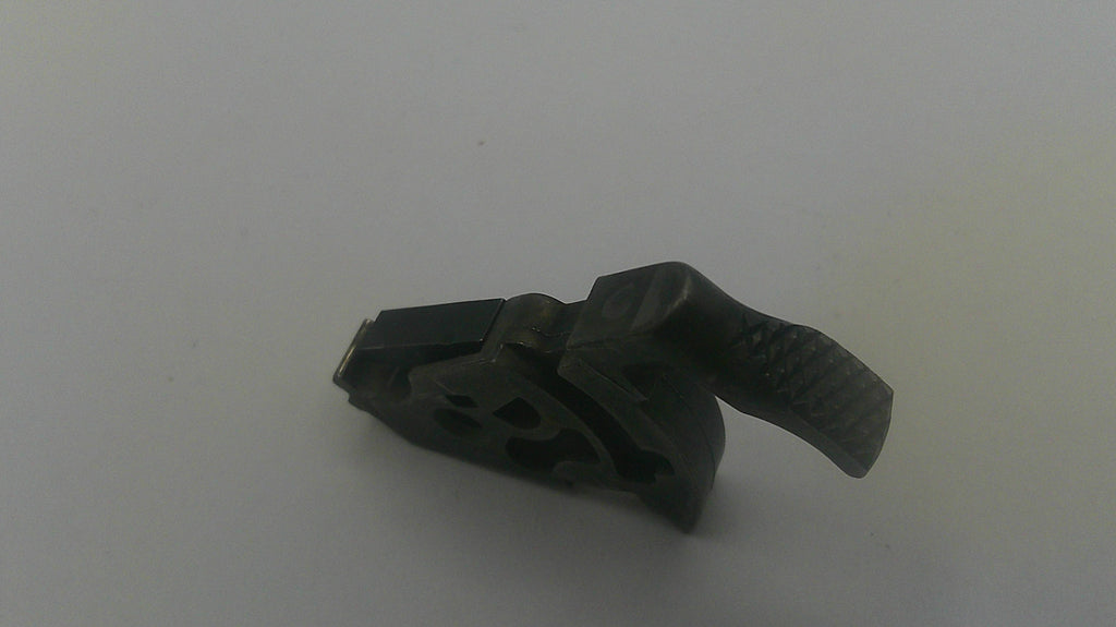 Black rubber band on a white background