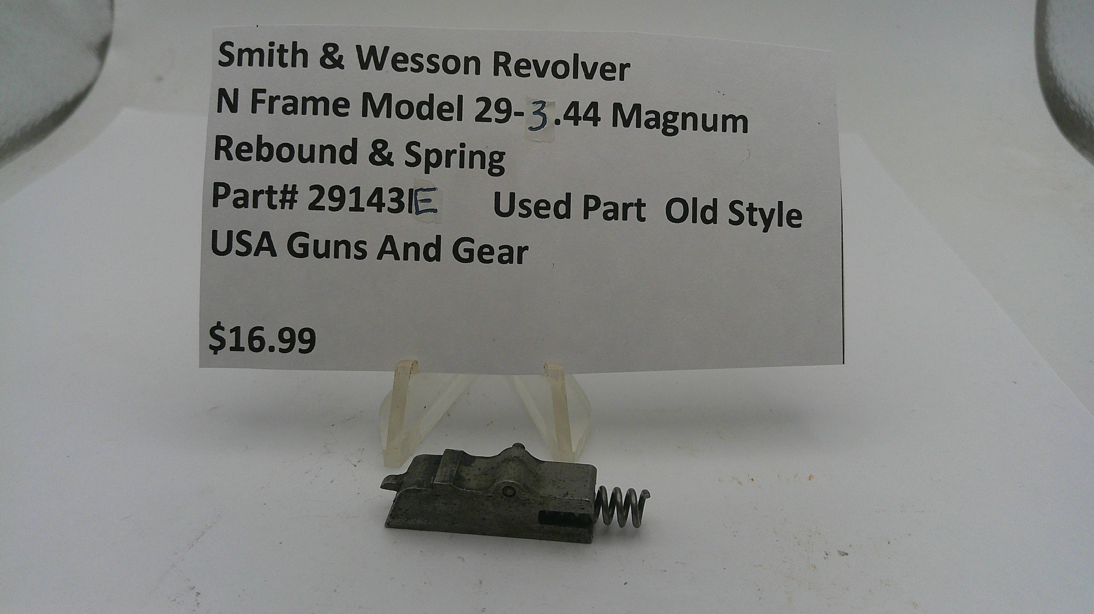 S&W N Frame Model 29-3 Rebound Slide Assembly & Spring .44 Mag 29143E