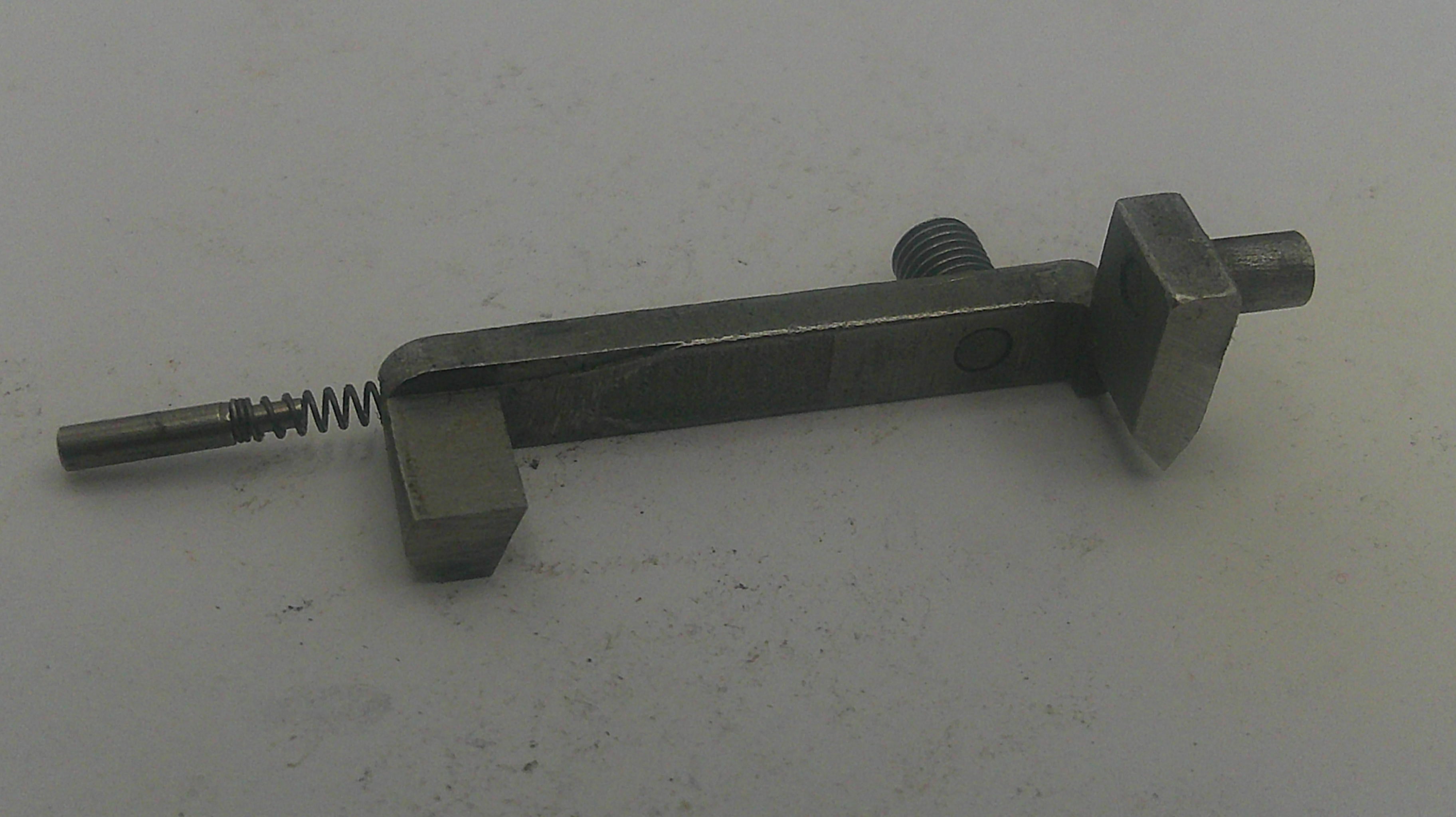Metal mechanical component on a white background